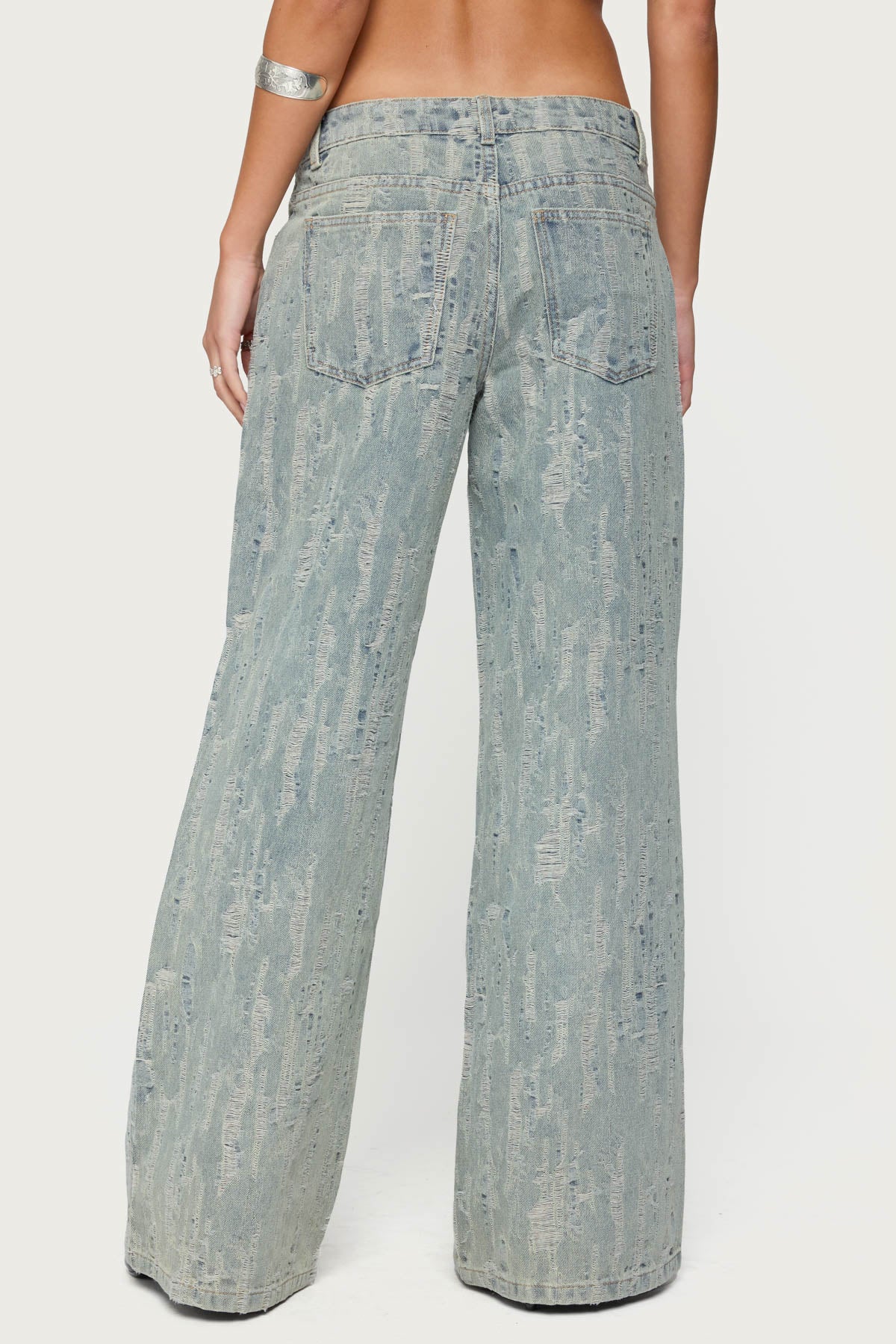 Blaze Distressed Low Rise Jeans - Image 5