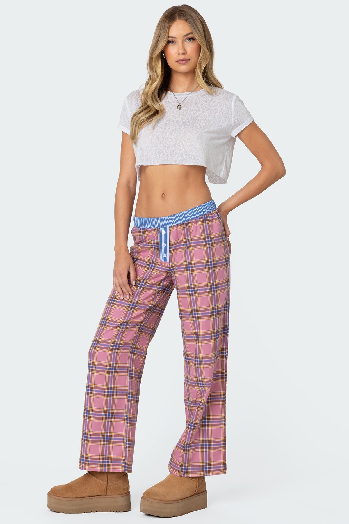 Plaid & Stripe Pants - Image 3