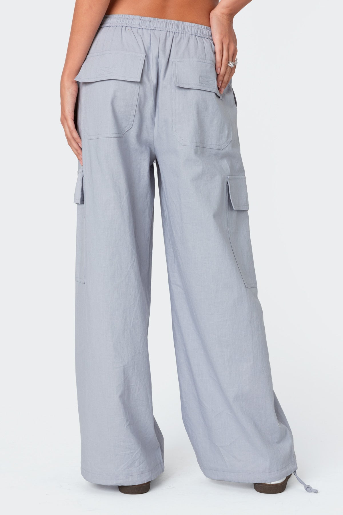 Phoenix Linen Look Cargo Pants - Image 4