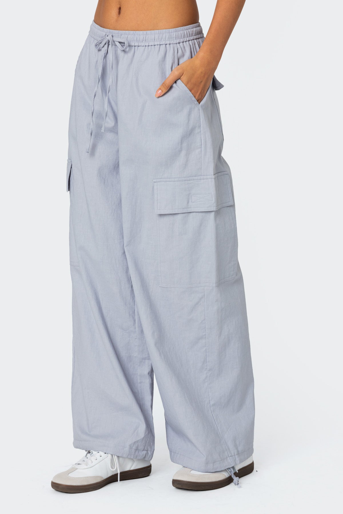Phoenix Linen Look Cargo Pants - Image 5