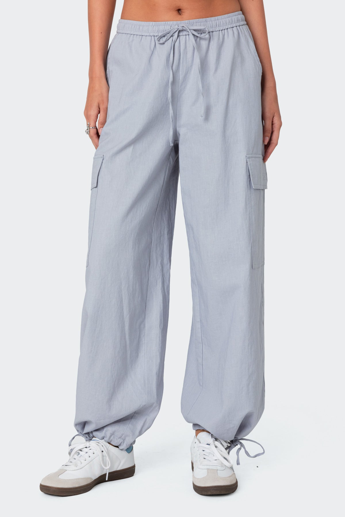 Phoenix Linen Look Cargo Pants - Image 2