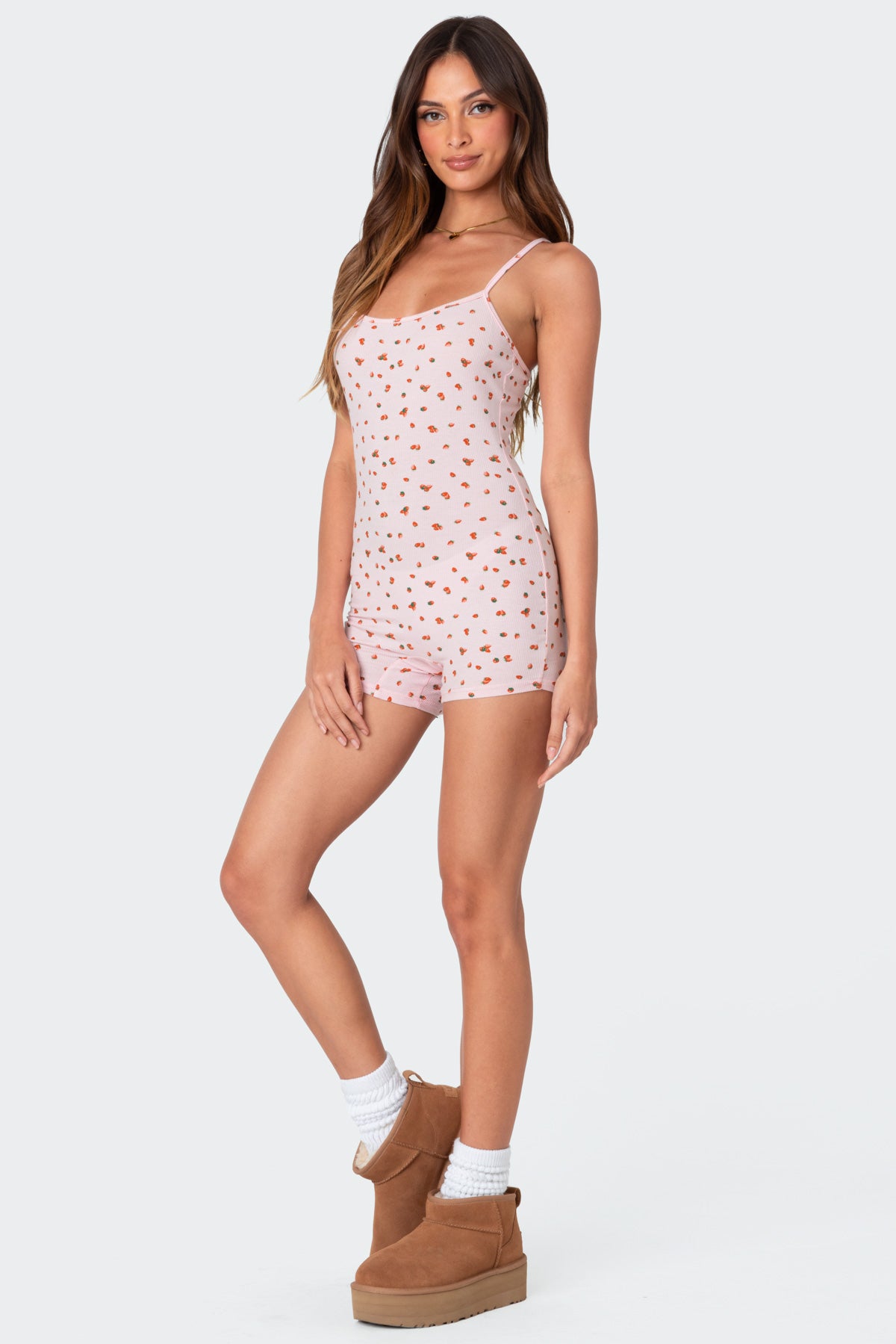 Strawberry Girl Printed Romper - Image 4