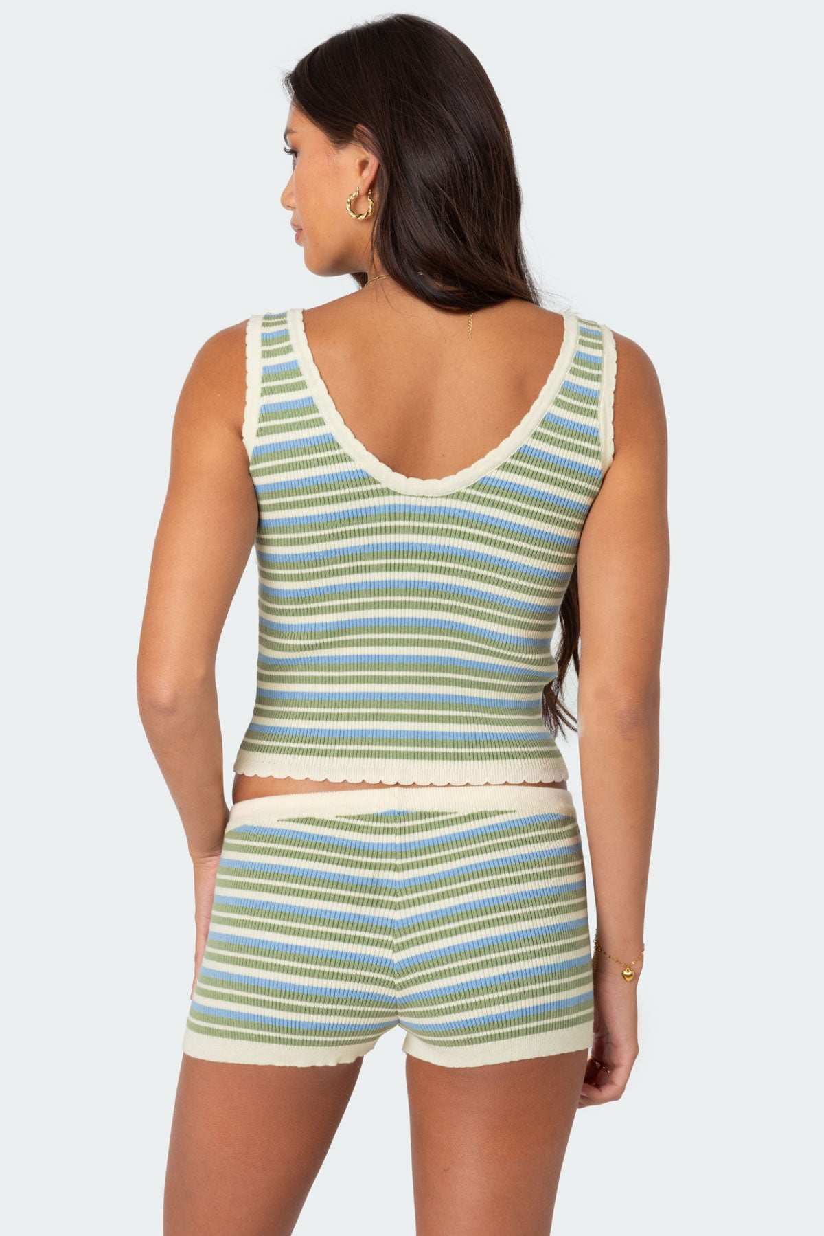 Serana Striped Knit Top - Image 4