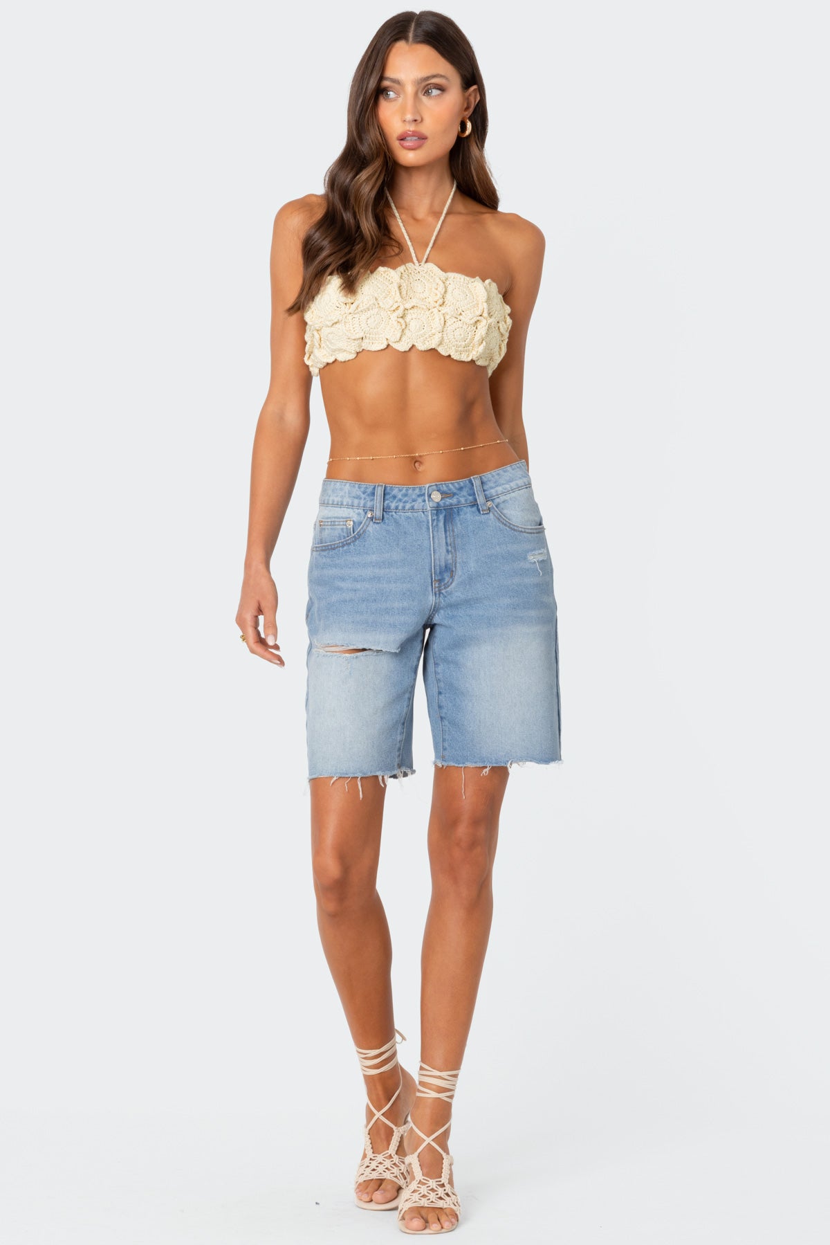 Flower Girl Crochet Crop Top - Image 5