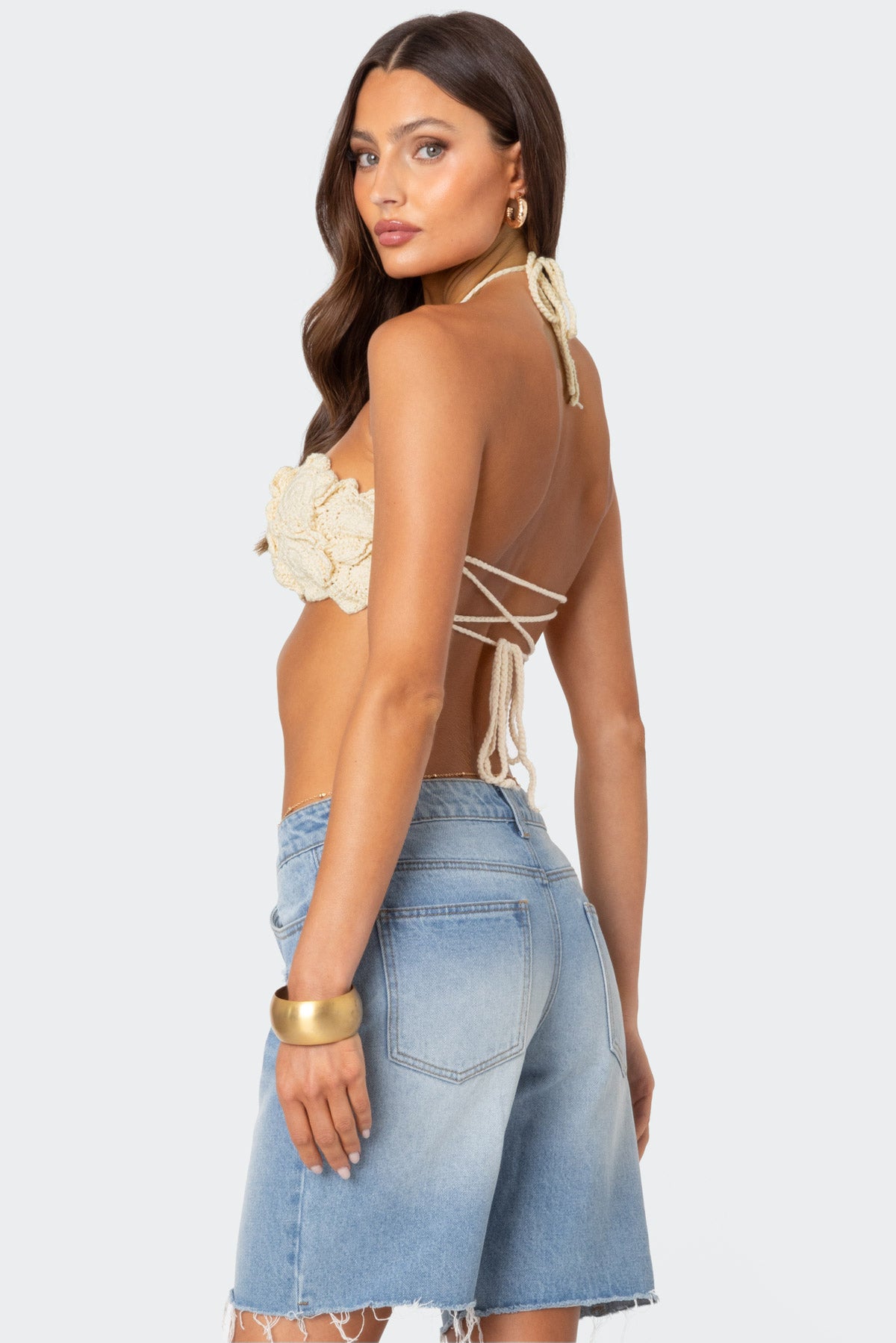 Flower Girl Crochet Crop Top - Image 4