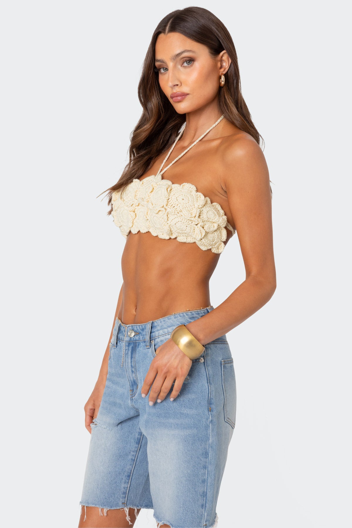 Flower Girl Crochet Crop Top - Image 3