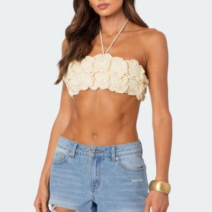 Flower Girl Crochet Crop Top