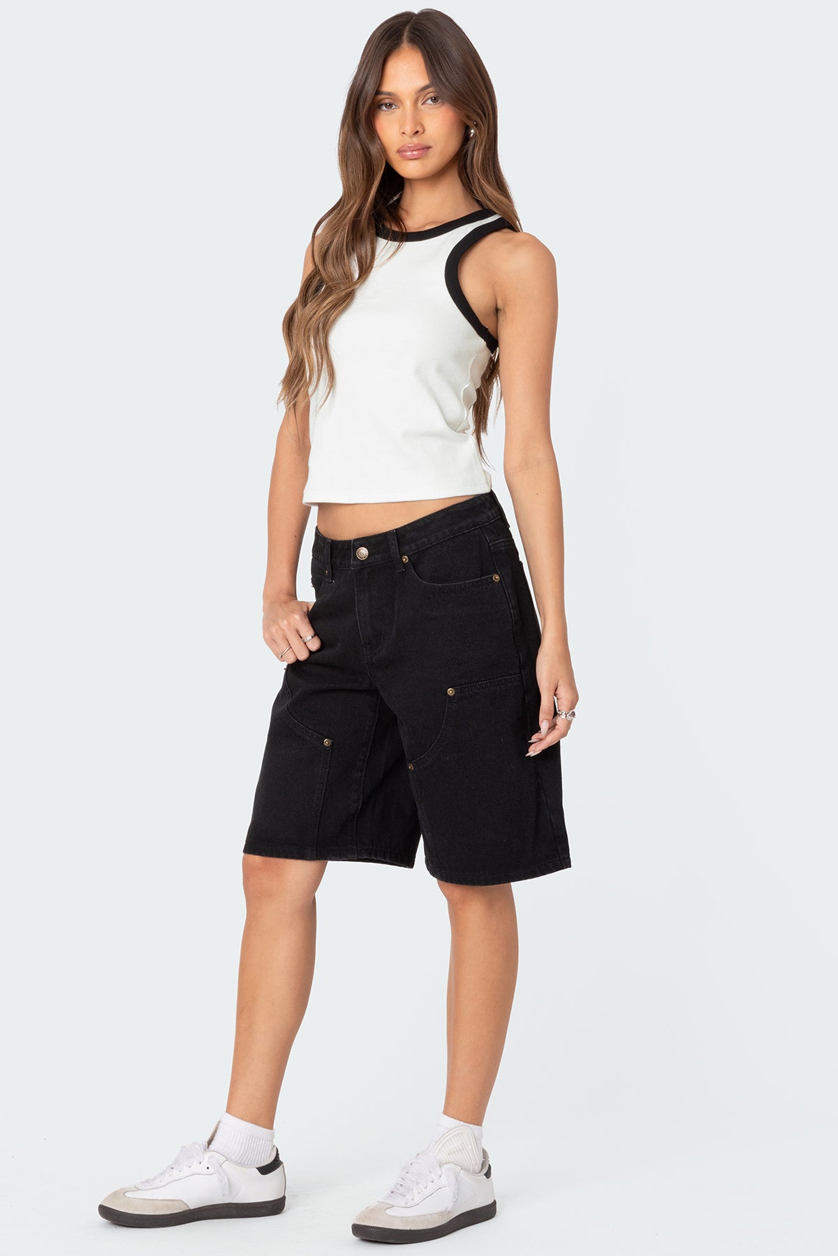 Wes Contrast Ribbed Tank Top - Image 5