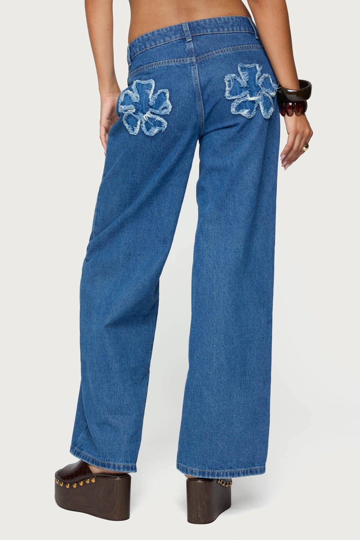 Flower Patch Low Rise Jeans - Image 4