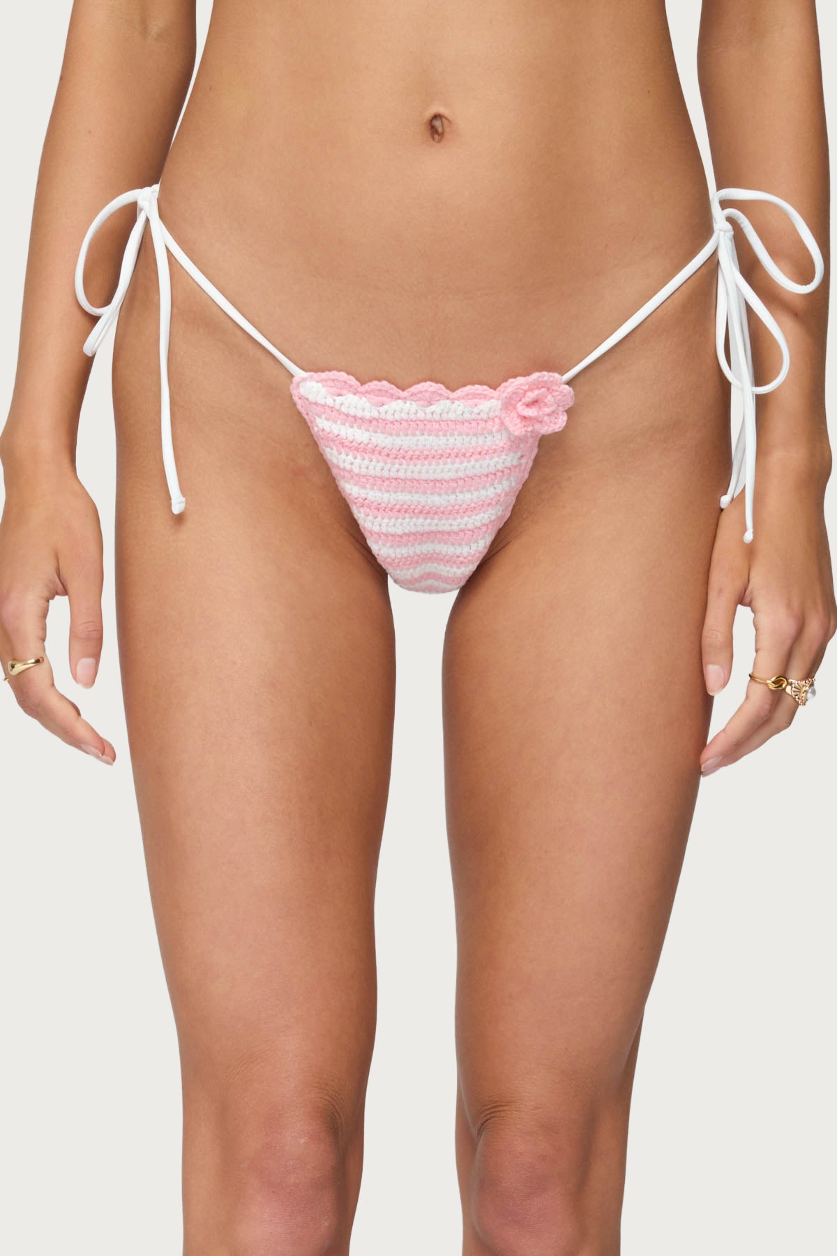 Azalea Crochet String Bikini Bottom - Image 2