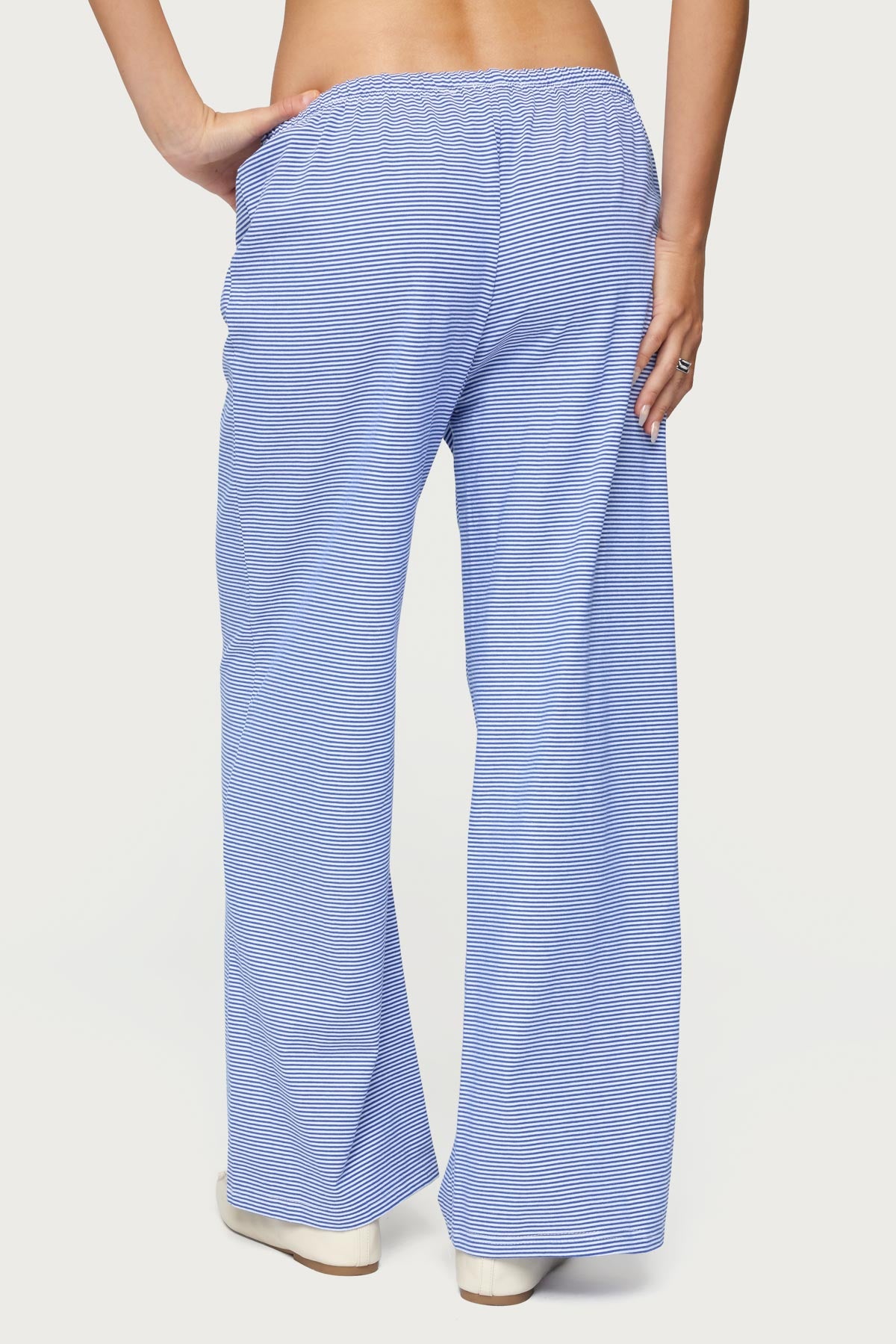 Petite Olivia Striped Loose Fit Pants - Image 5