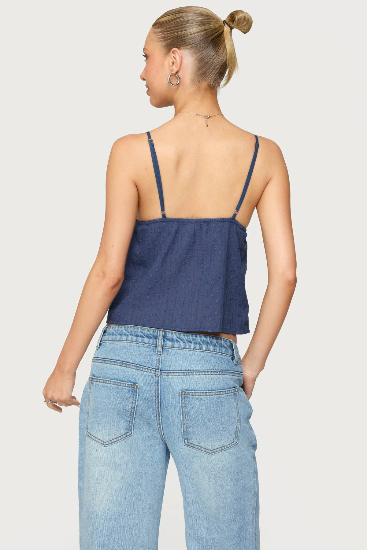 Otis Eyelet Split Front Tank Top - Image 5