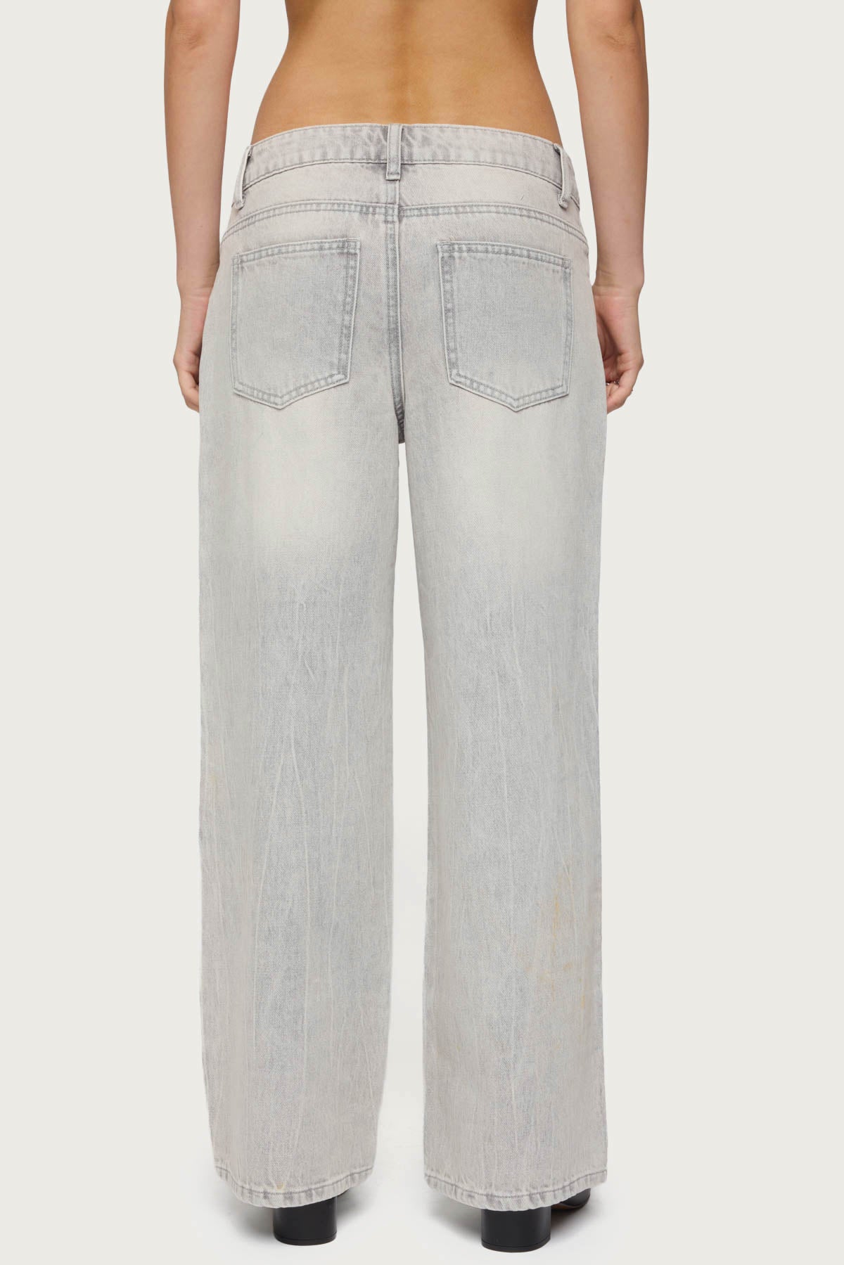 Petite Magda Low Rise Acid Wash Jeans - Image 5