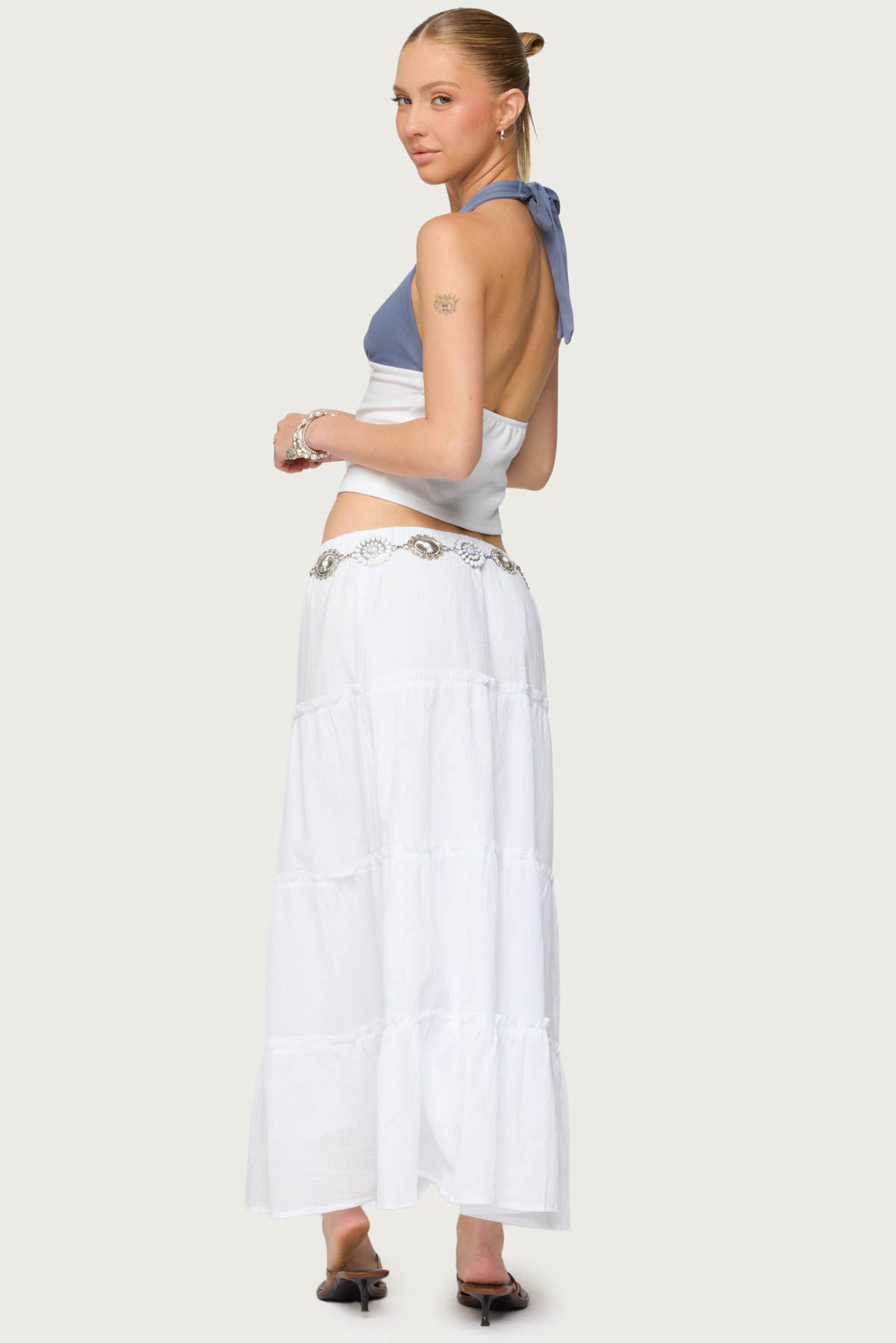 Petite Charlotte Tiered Maxi Skirt - Image 4