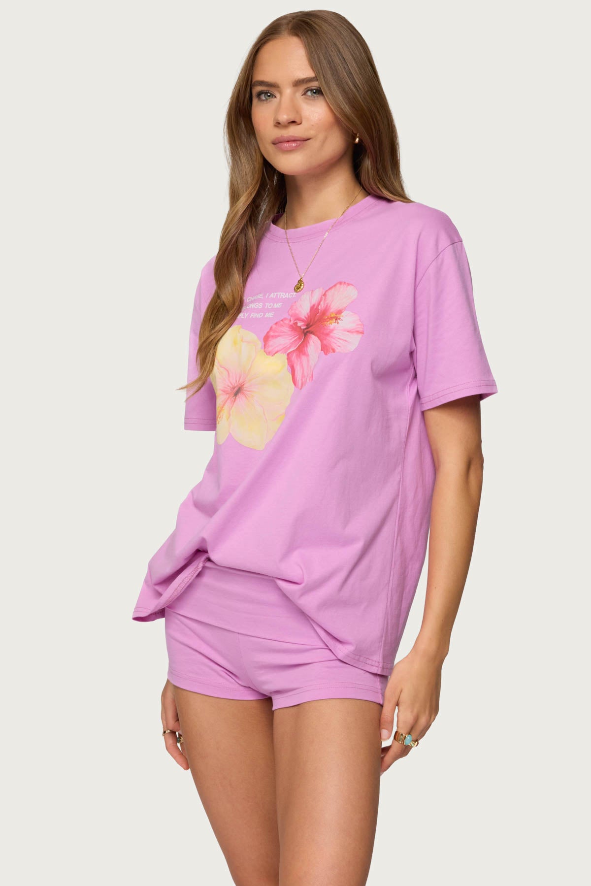 Fleur Hibiscus Graphic T Shirt - Image 4
