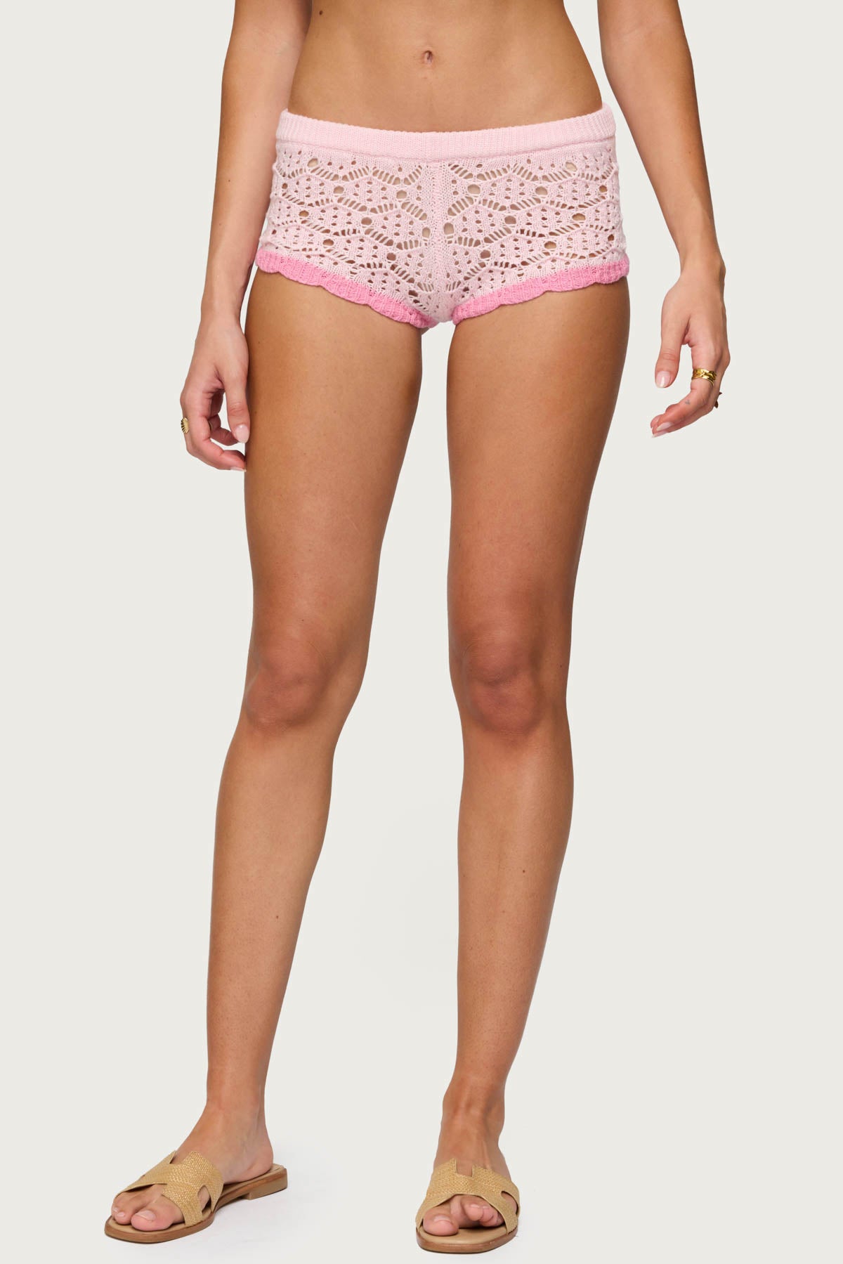 Elisa Open Knit Shorts - Image 2