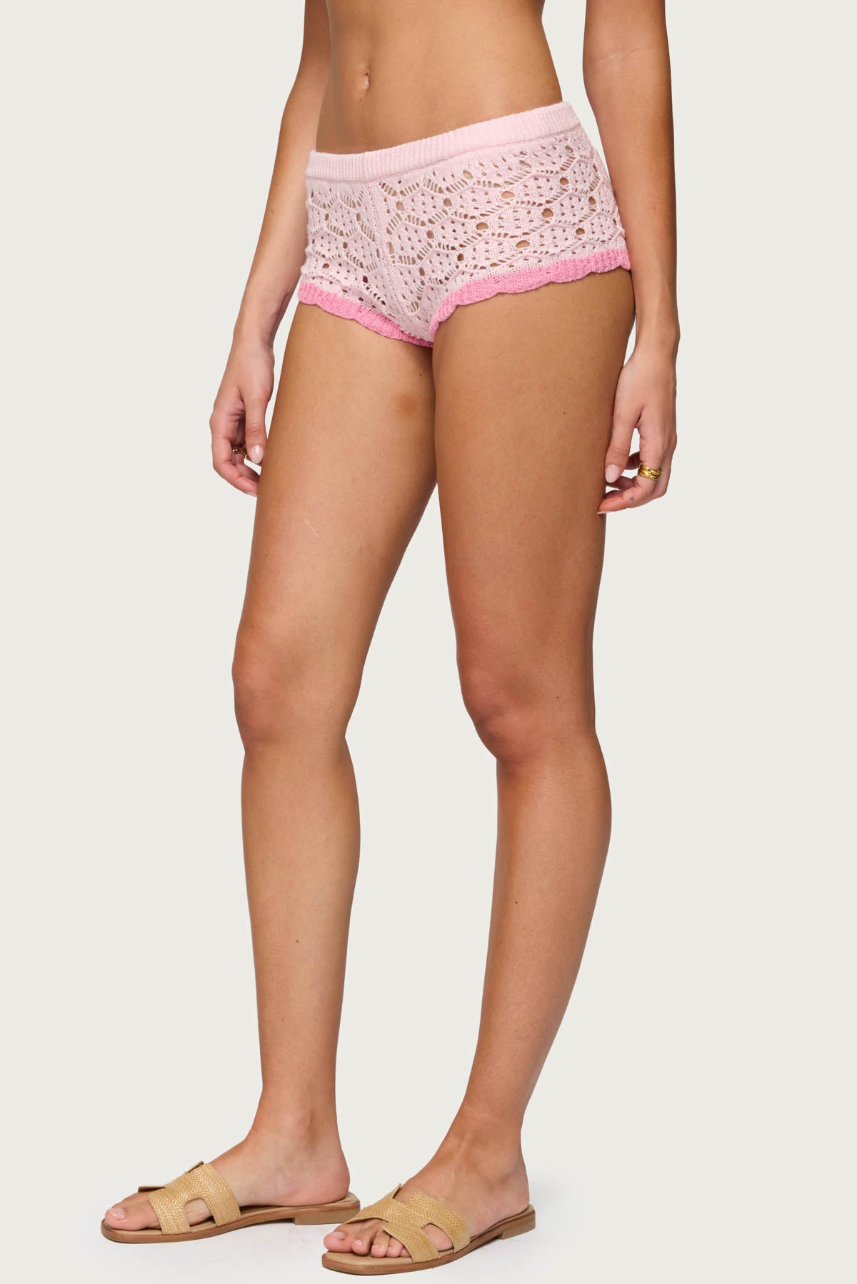 Elisa Open Knit Shorts - Image 4