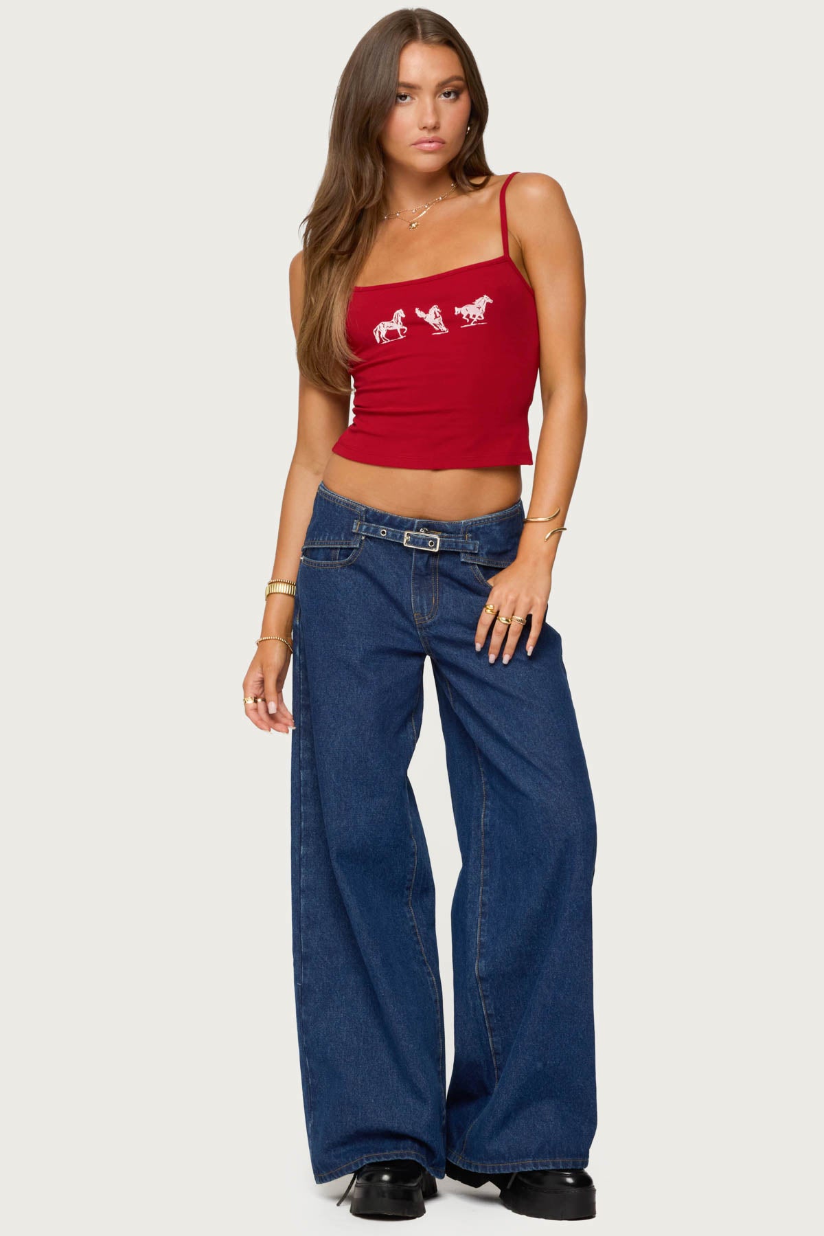 Wild Horses Graphic Tank Top - Image 5