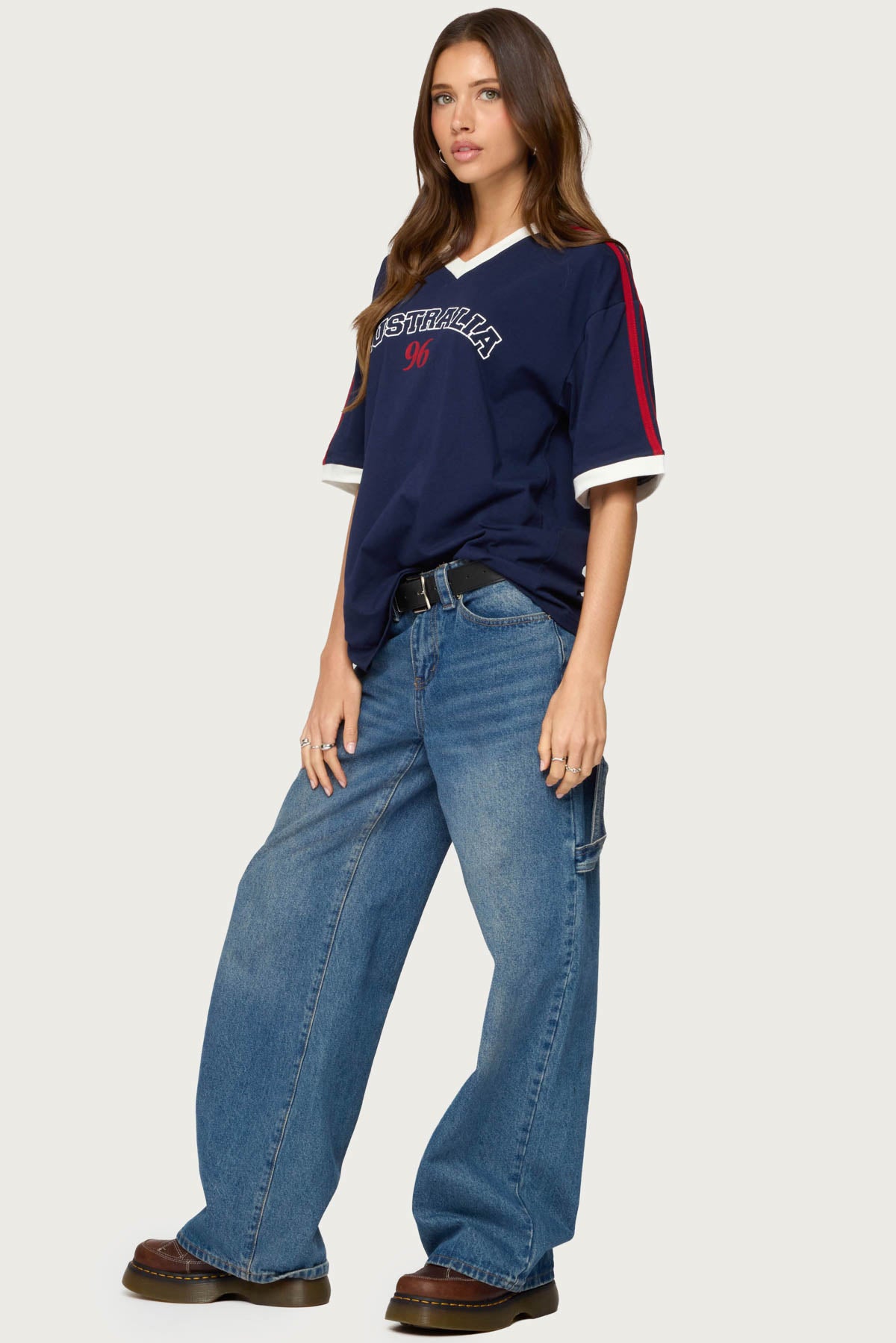 Australia 96 Contrast Oversized T Shirt - Image 4