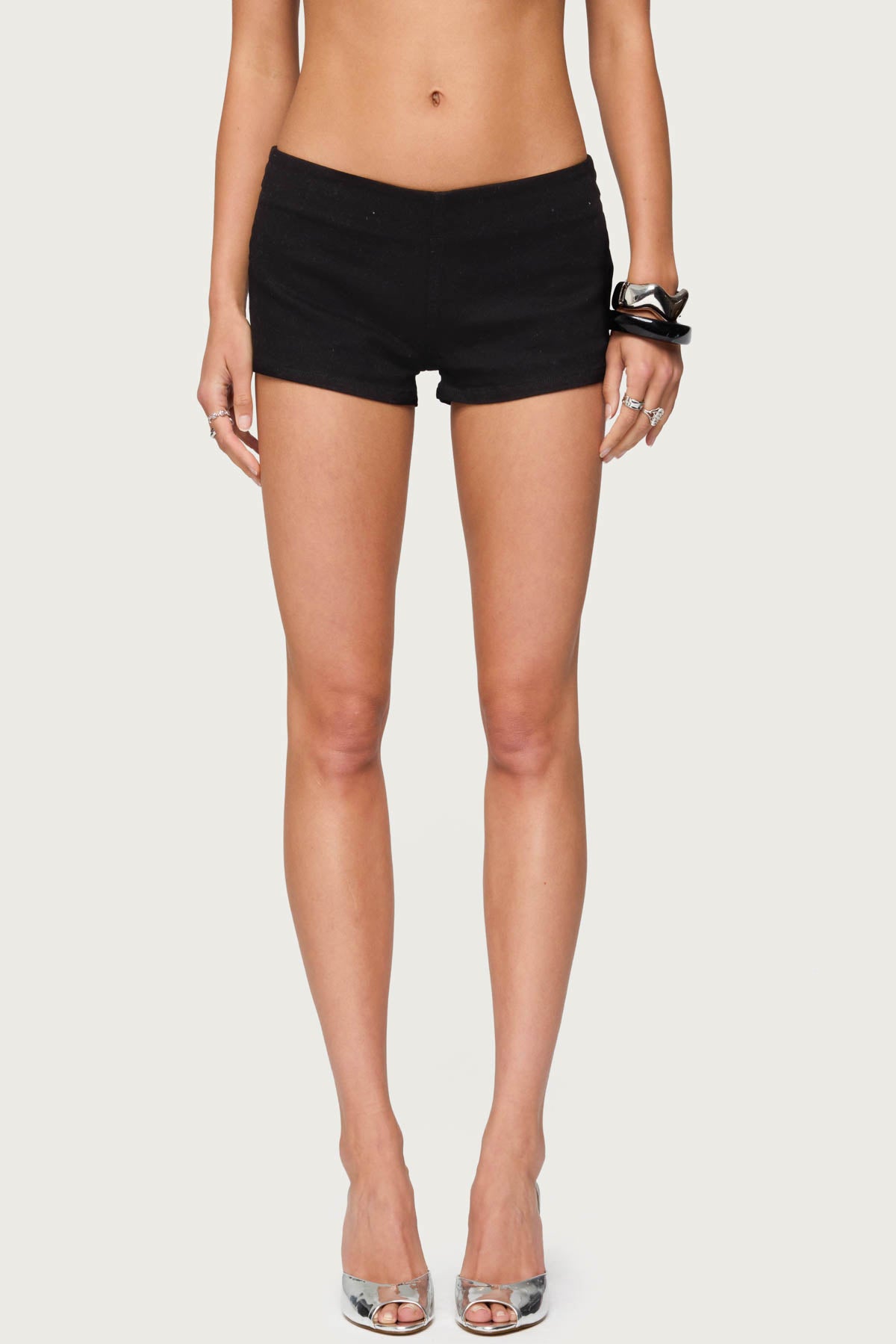 Dinah Denim Micro Shorts - Image 2