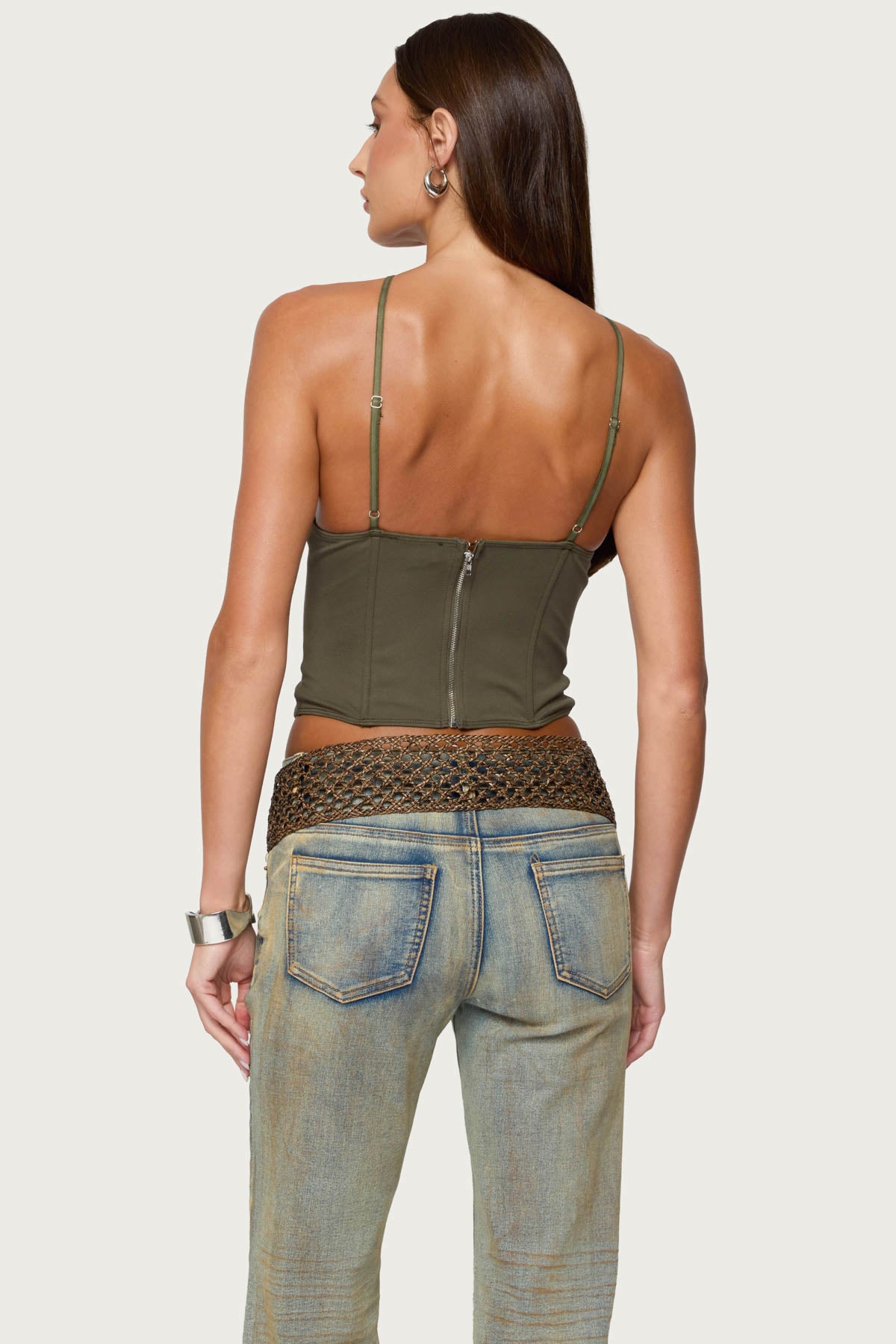 Lou Crossover Beaded Corset - Image 5