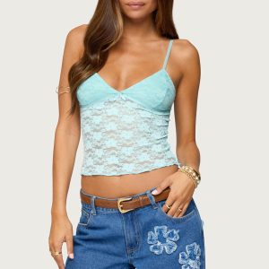 Eira Sheer Lace Tank Top