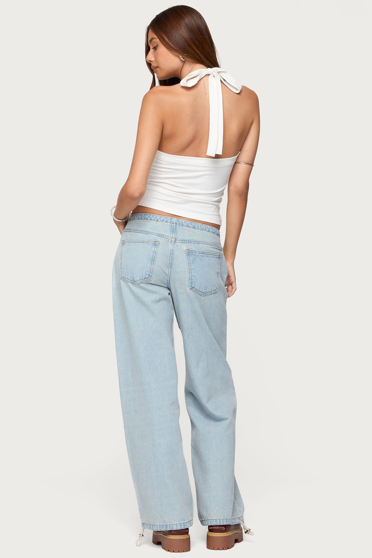 Kylan Asymmetric Halter Top - Image 2