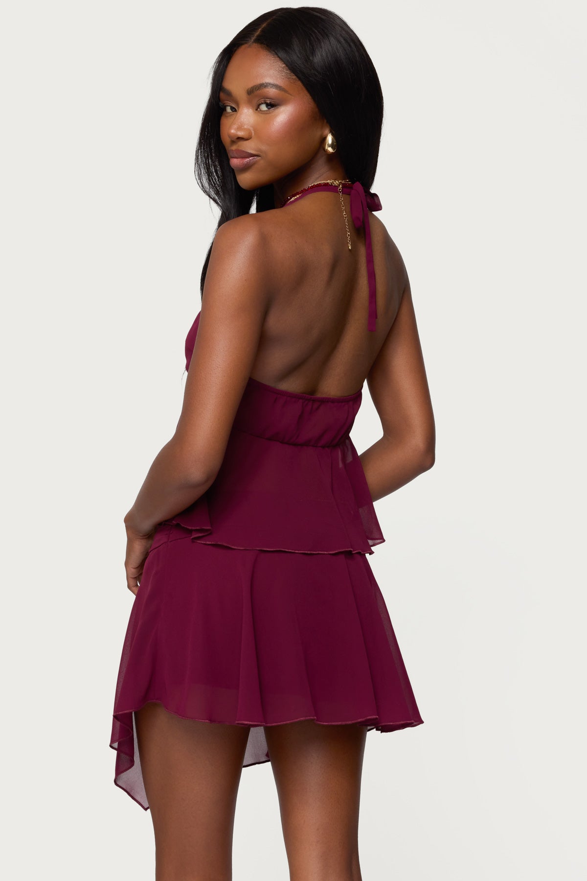 Sea Star Chiffon Split Front Top - Image 4