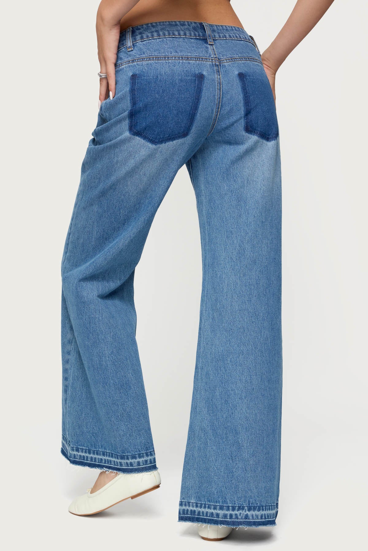 Nerissa Low Rise Flared Jeans - Image 4