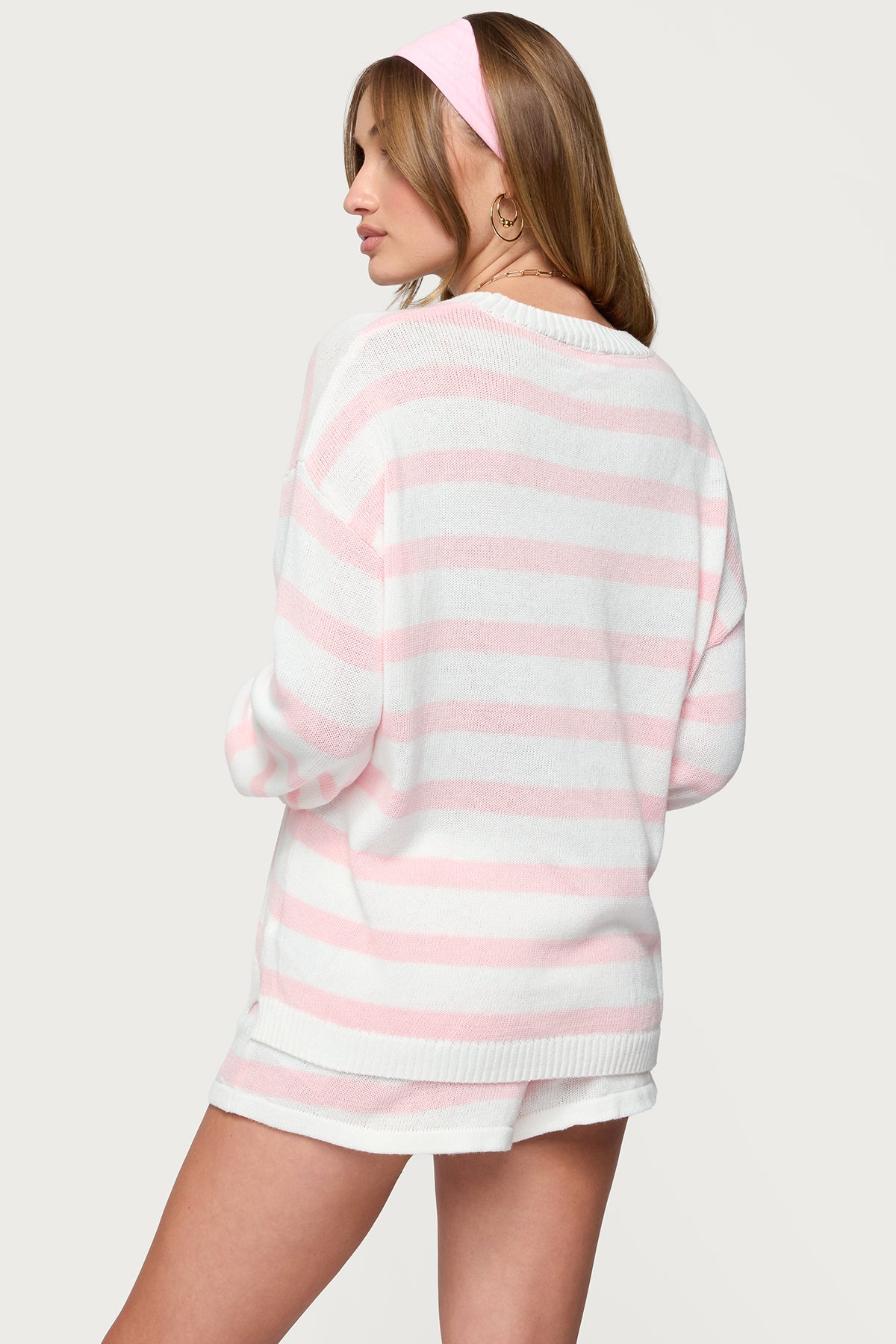 Amaris Oversized Striped Knit Sweater - Image 5
