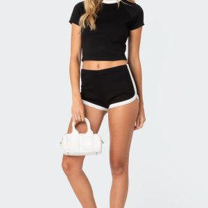 Elana Contrast Micro Shorts