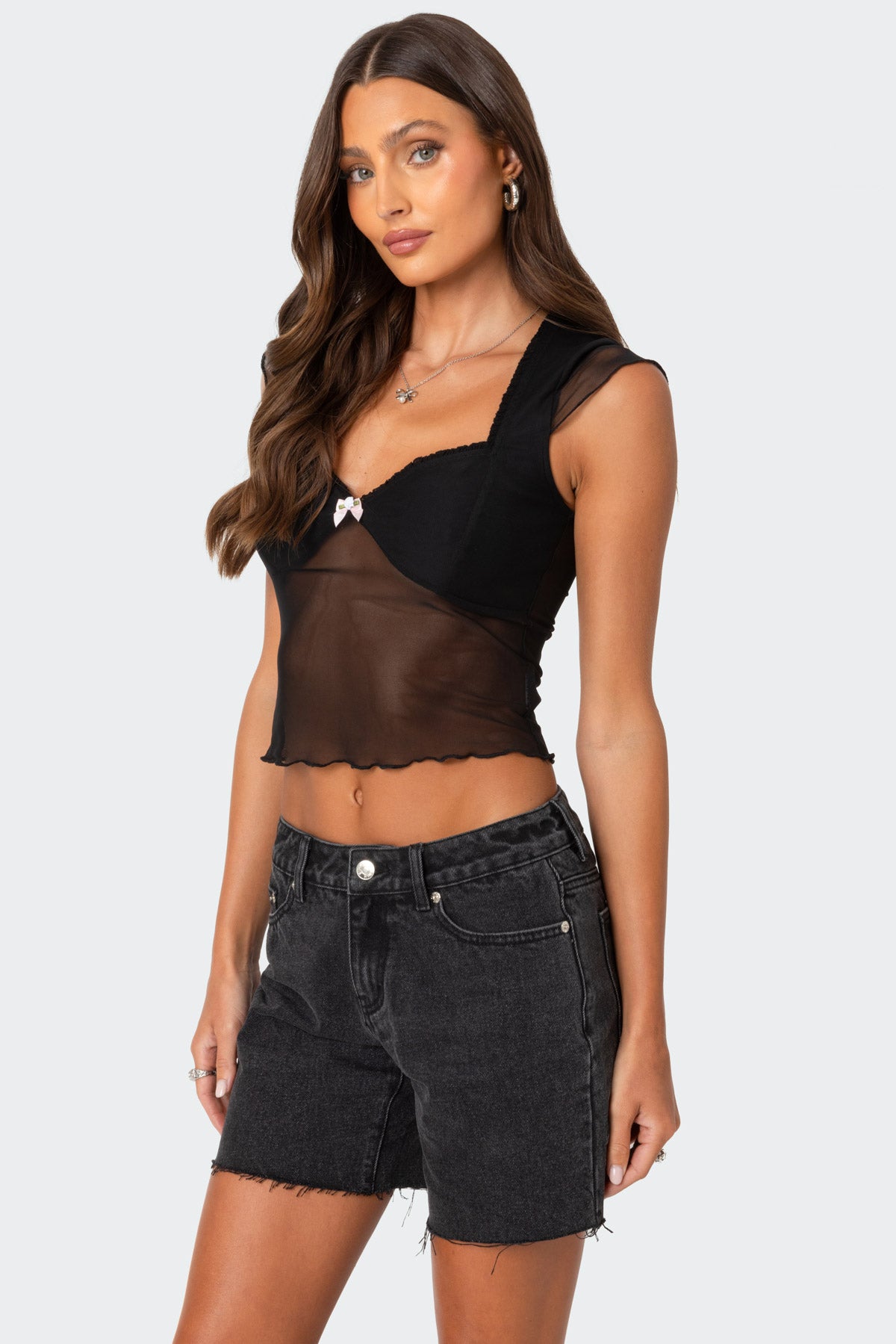 Devi Sheer Mesh Top - Image 3