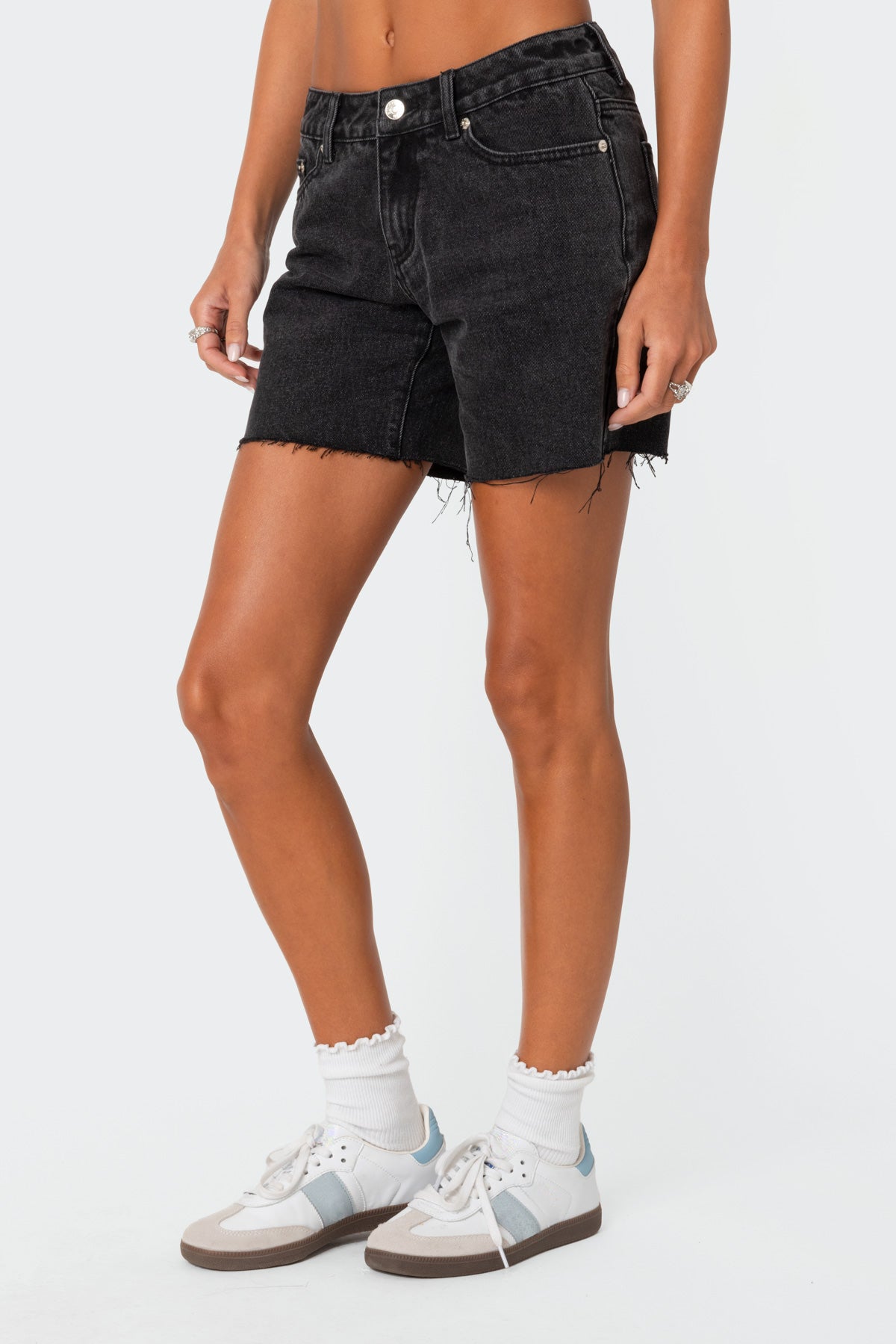 Tomboy Low Rise Denim Shorts - Image 3