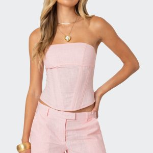 Arya Linen Look Corset