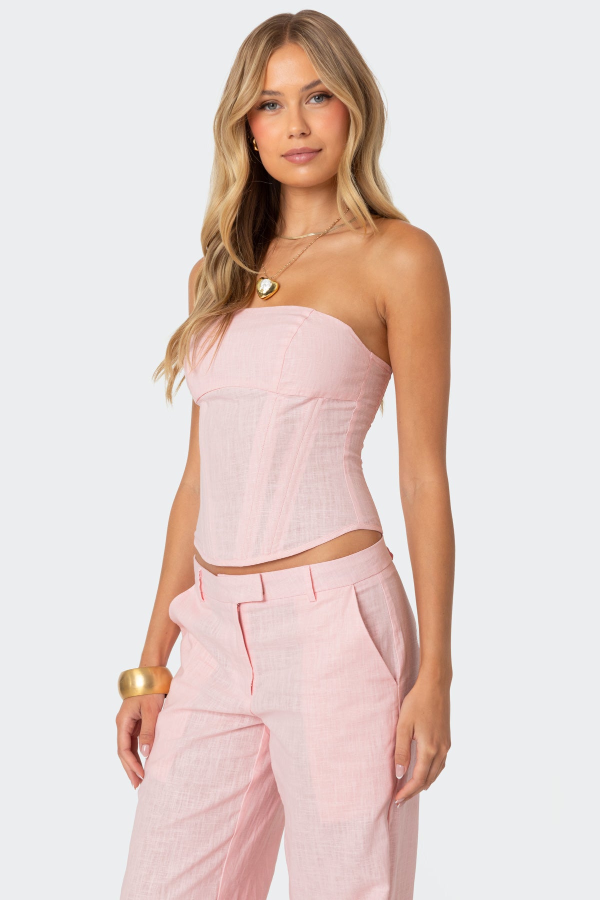 Arya Linen Look Corset - Image 3