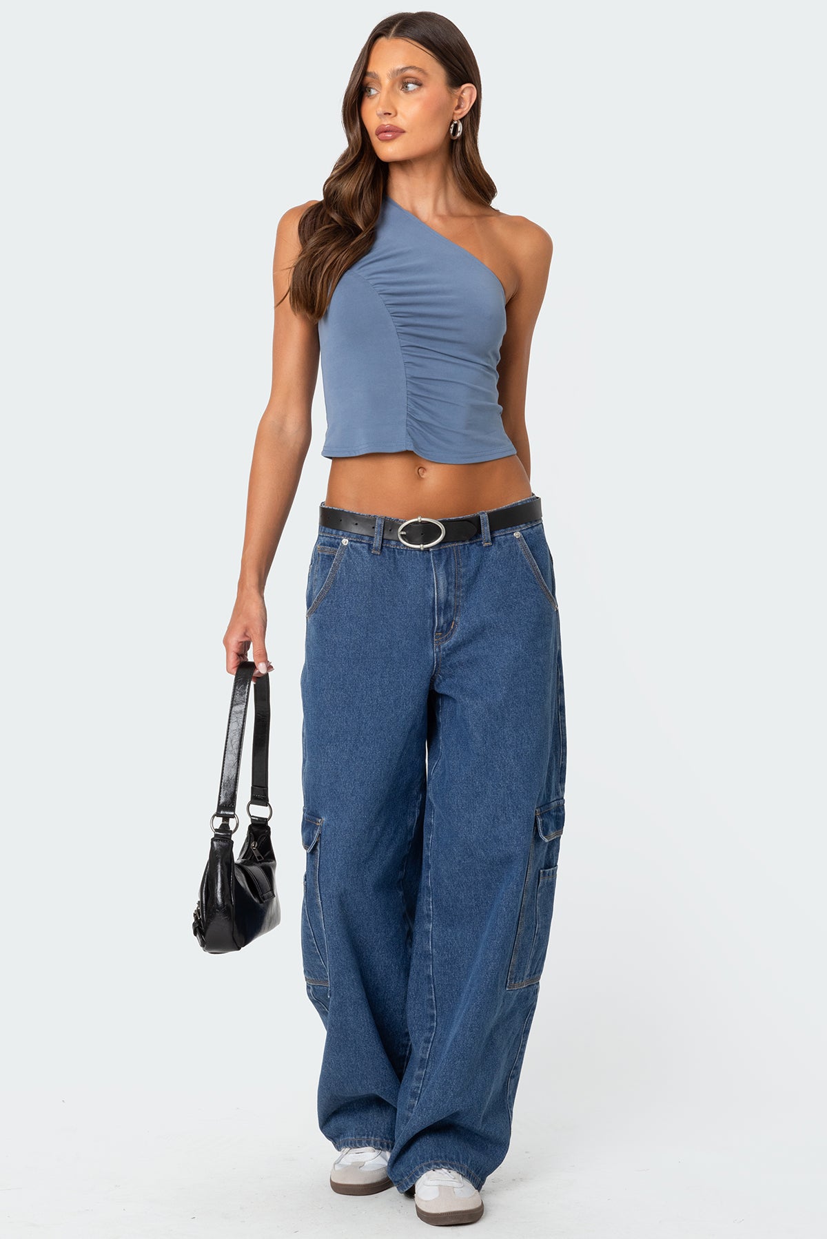Ivy Ruched One Shoulder Top - Image 2