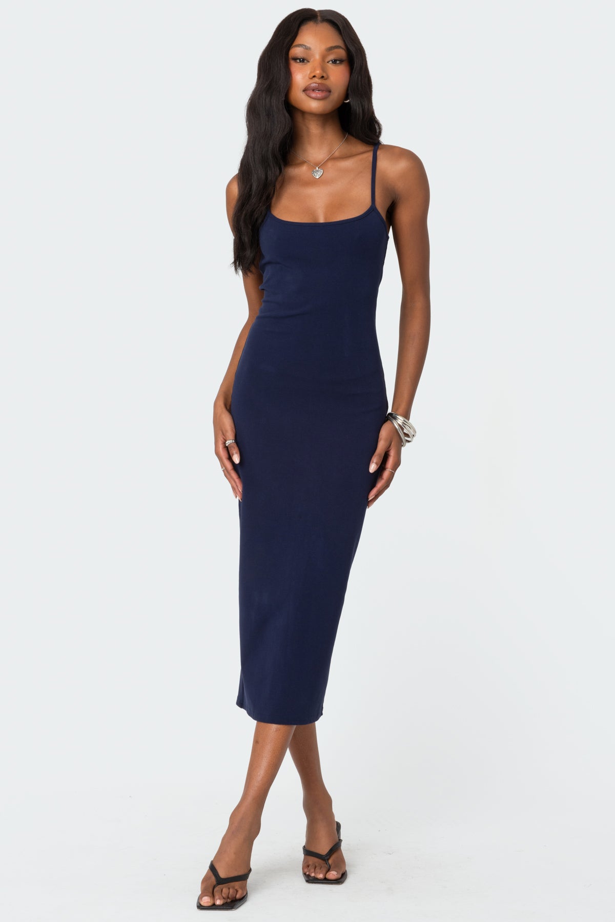 Air Back Slitted Midi Dress - Image 2