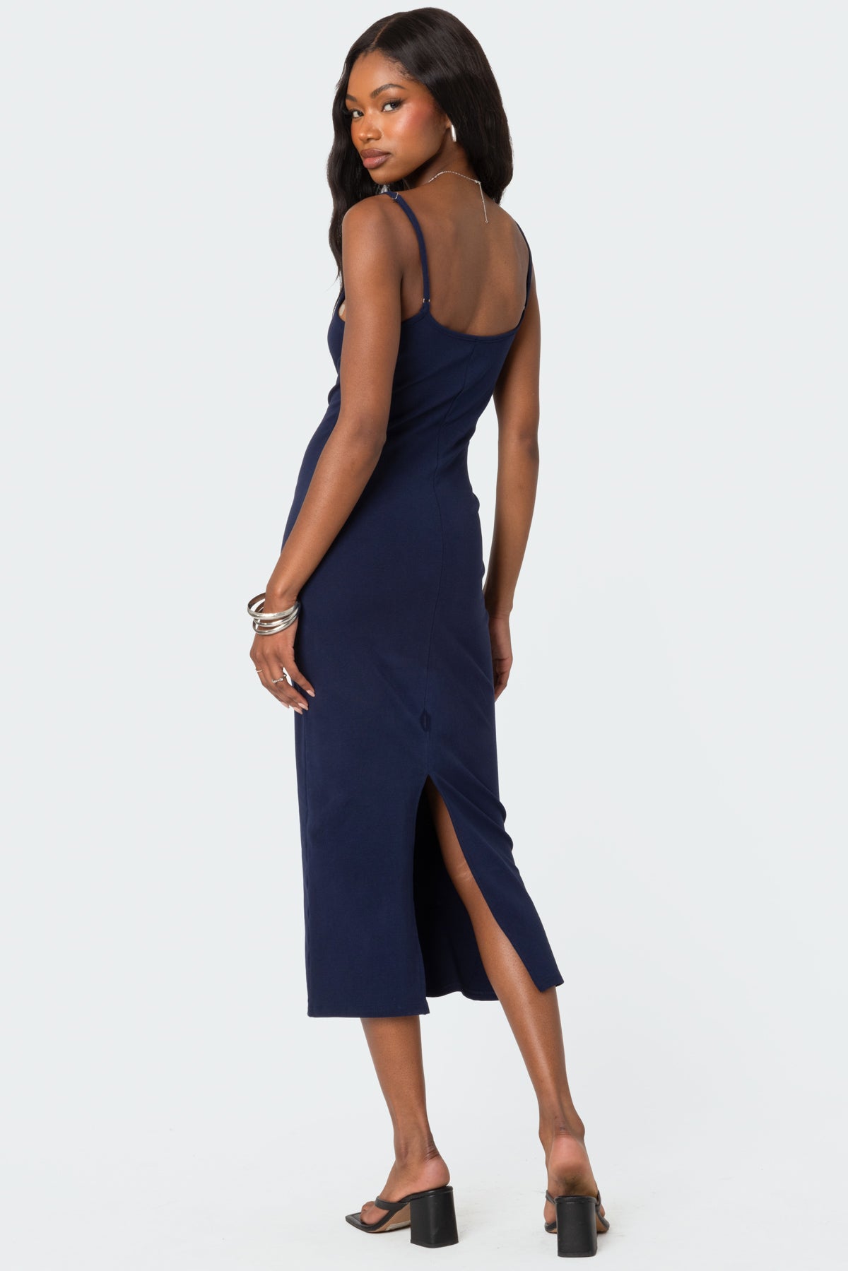 Air Back Slitted Midi Dress - Image 4