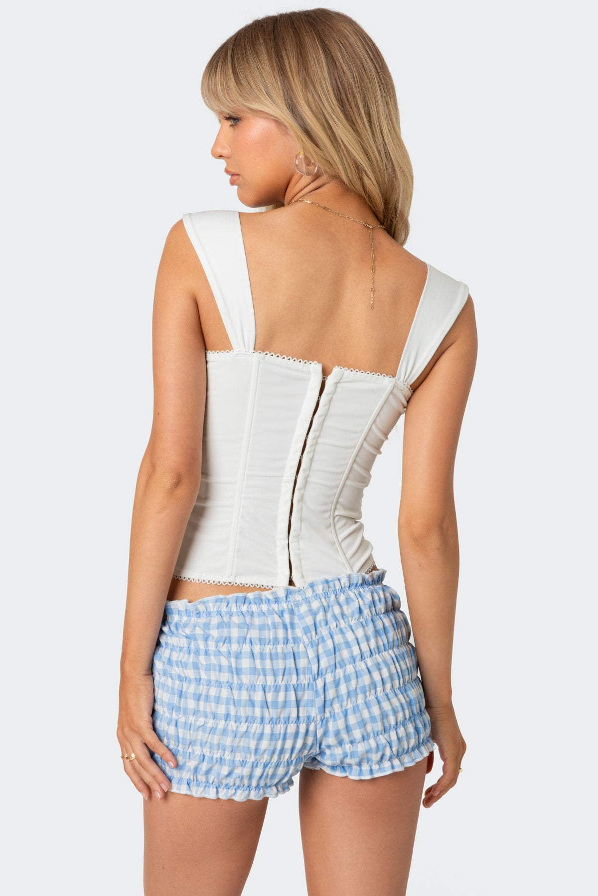 Marcella Wide Strap Mesh Corset - Image 4