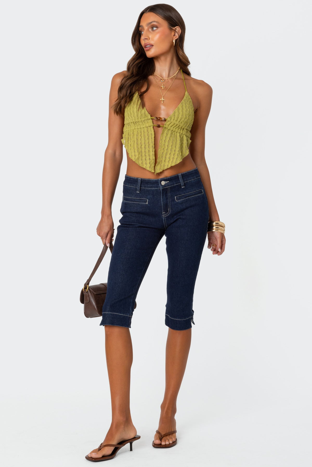 Anaya Textured Open Back Top - Image 2