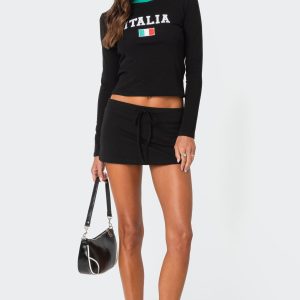 Bayside Slitted Micro Skort