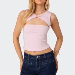 Twisted Cut Out Tank Top