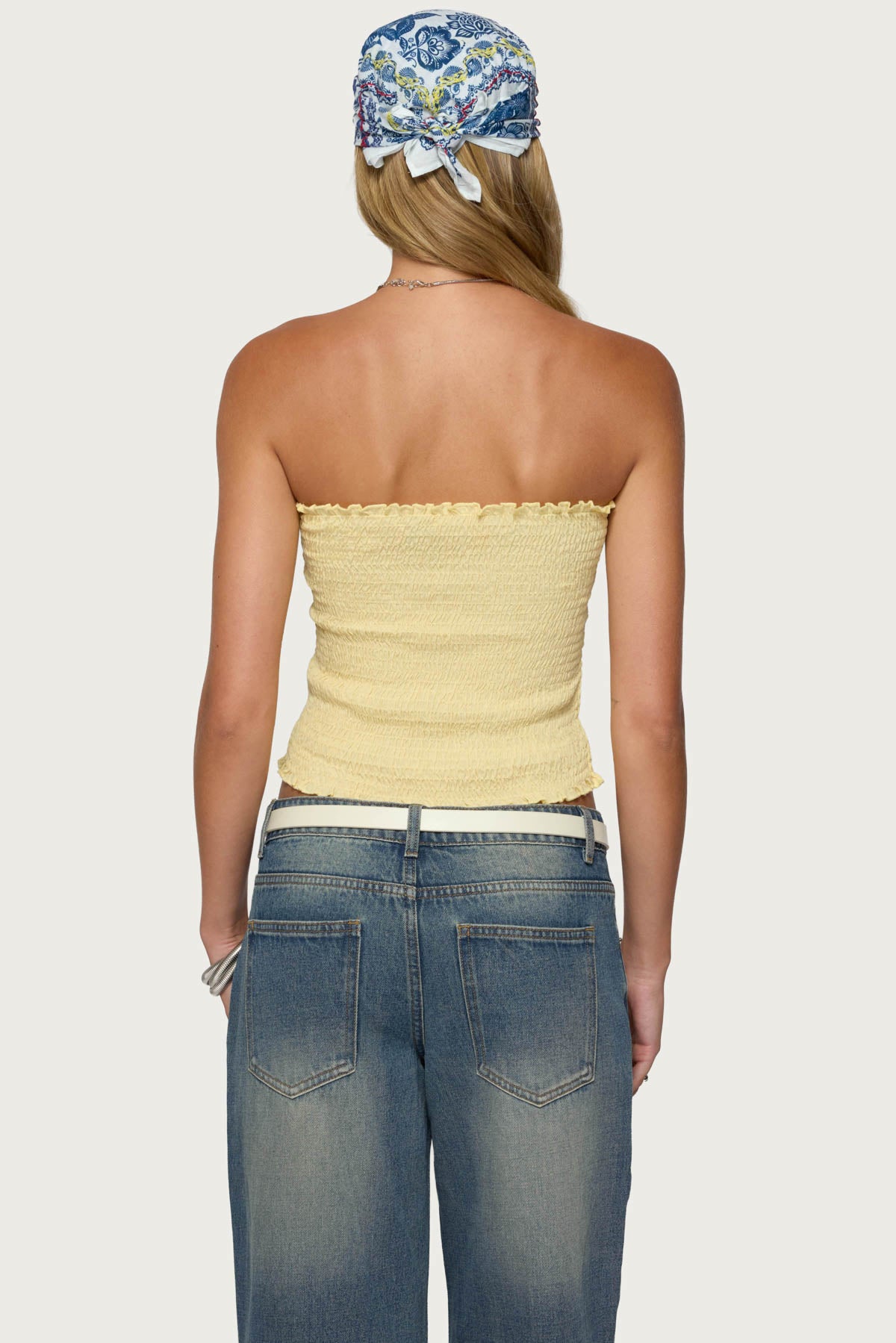 Emmet Strapless Scrunch Top - Image 5