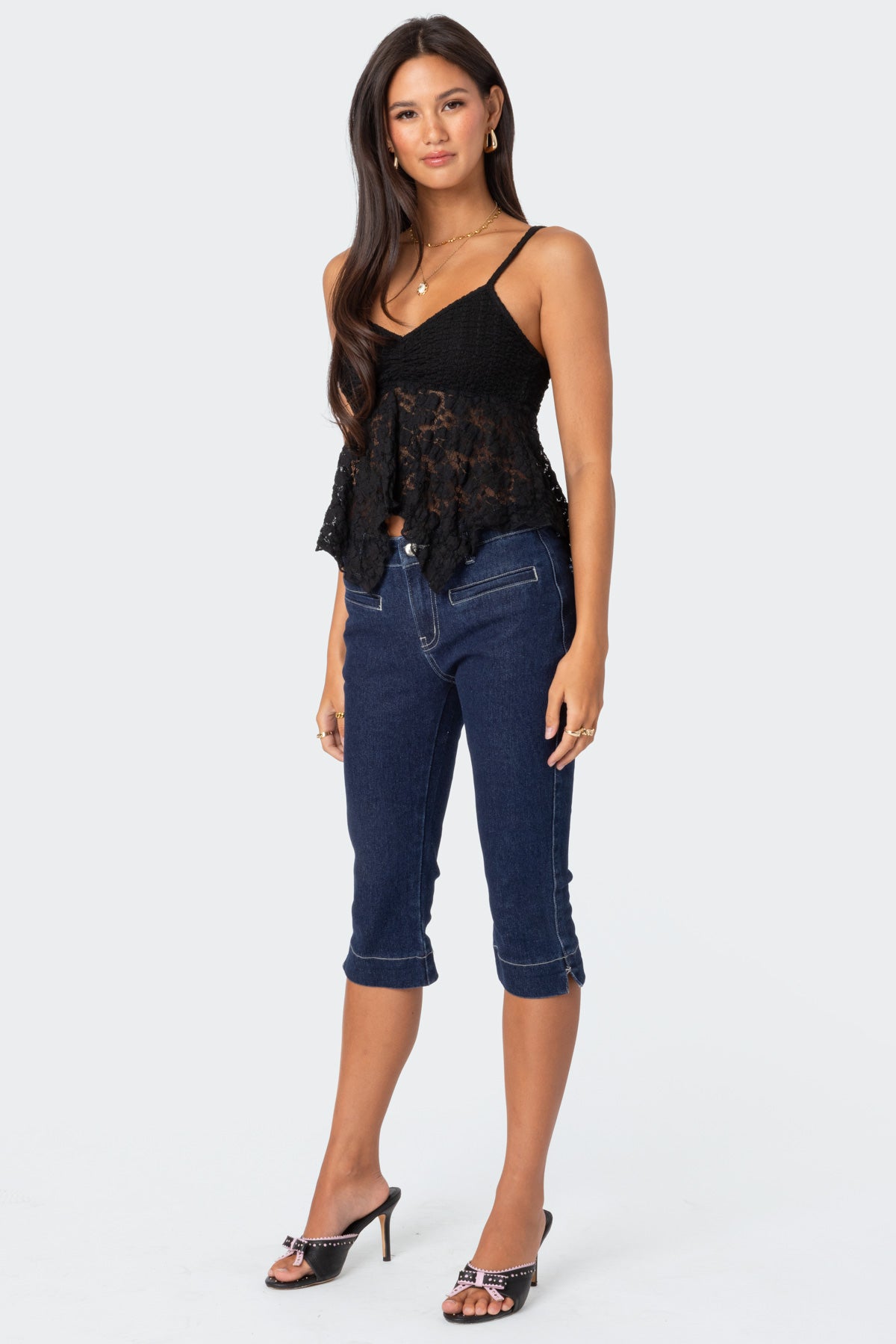 Orchid Sheer Lace Top - Image 5