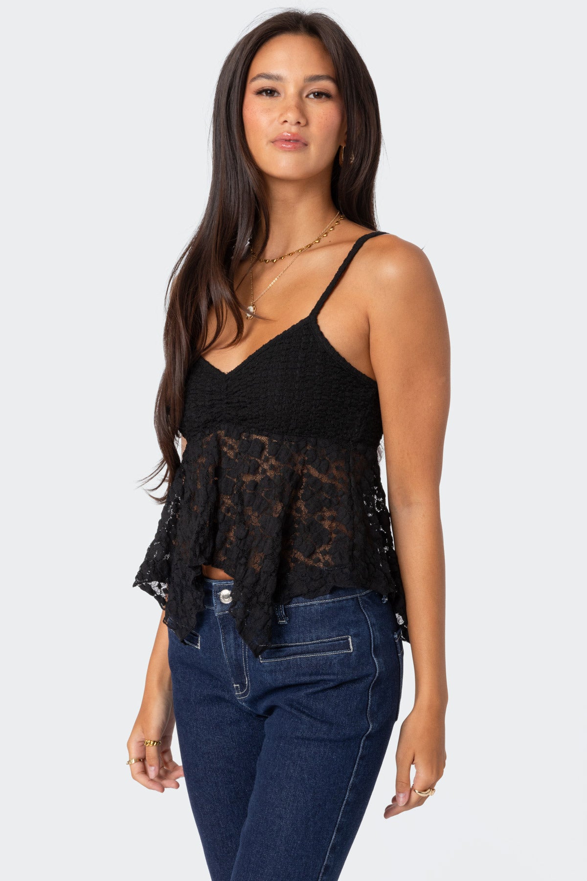 Orchid Sheer Lace Top - Image 3