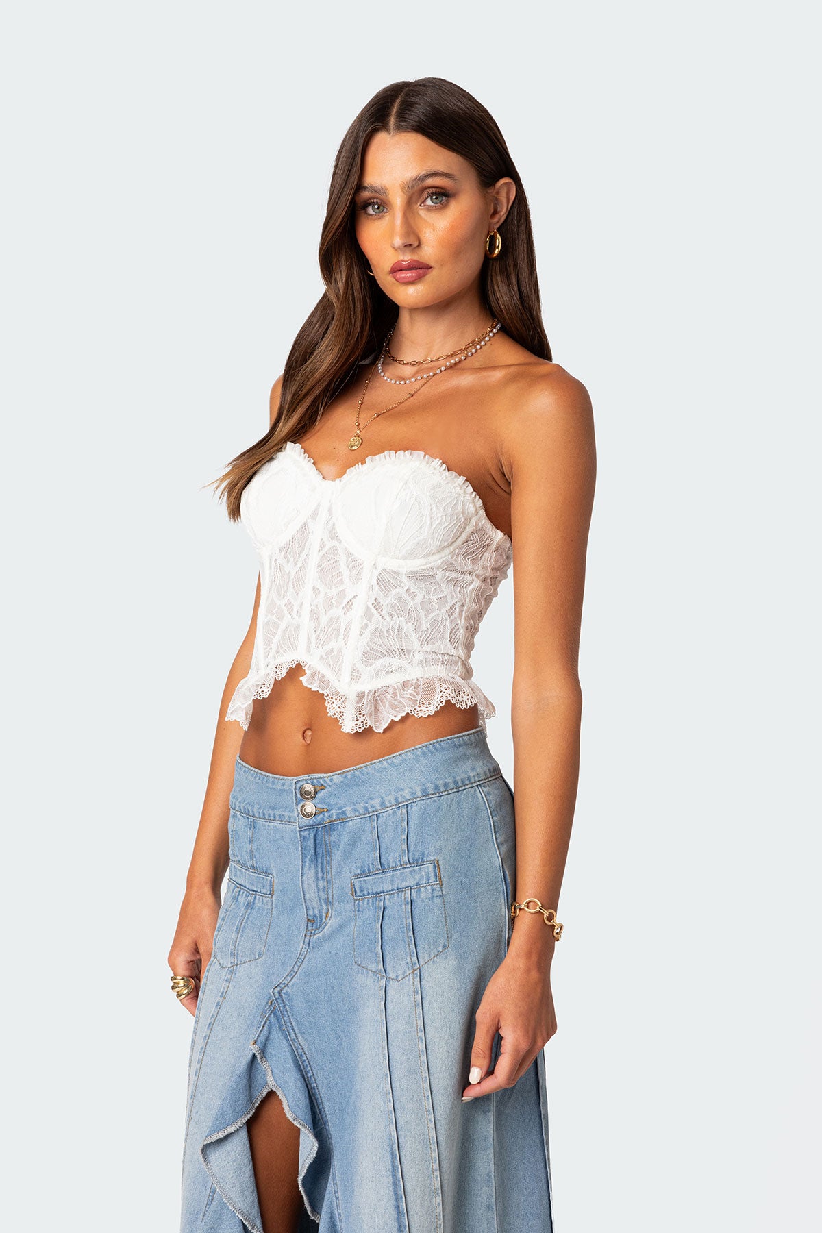 Tea Party Sheer Lace Corset - Image 3