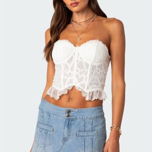 Tea Party Sheer Lace Corset