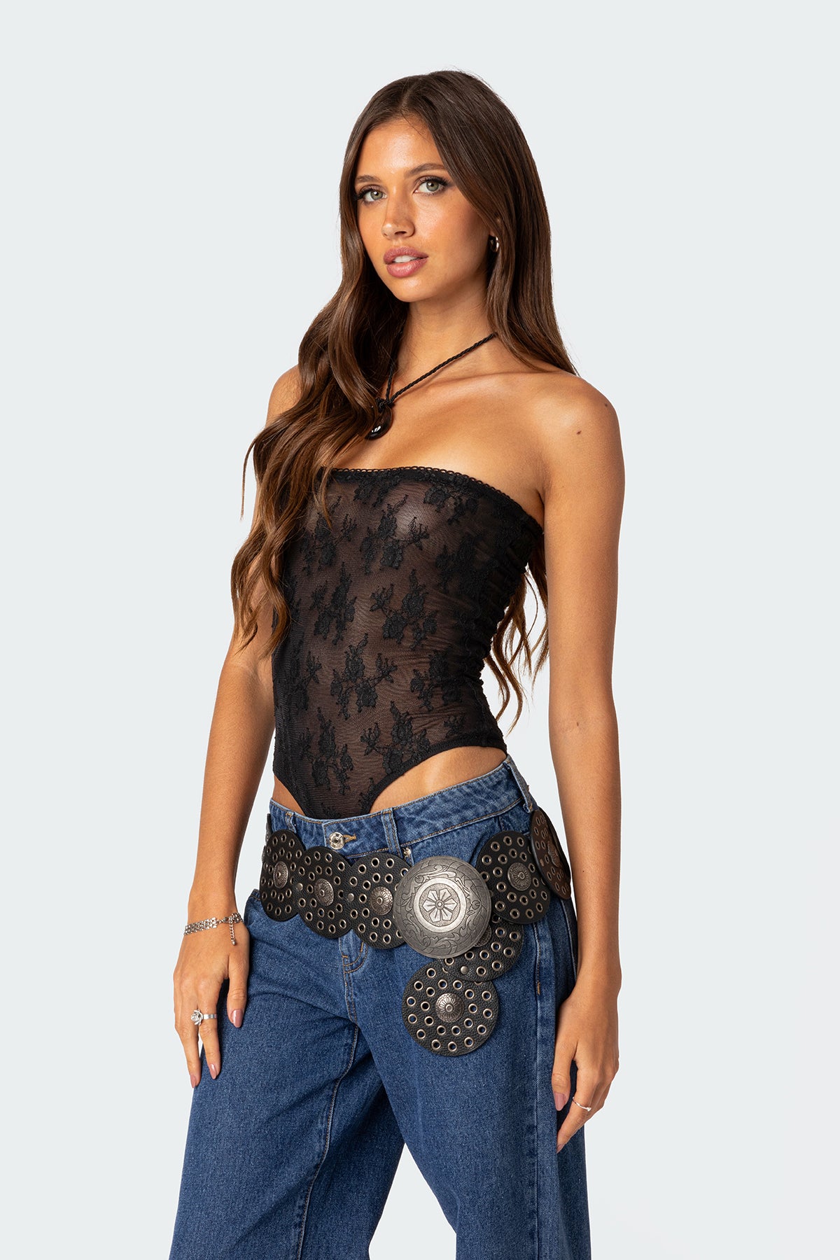 Alina Sheer Lace Bodysuit - Image 3