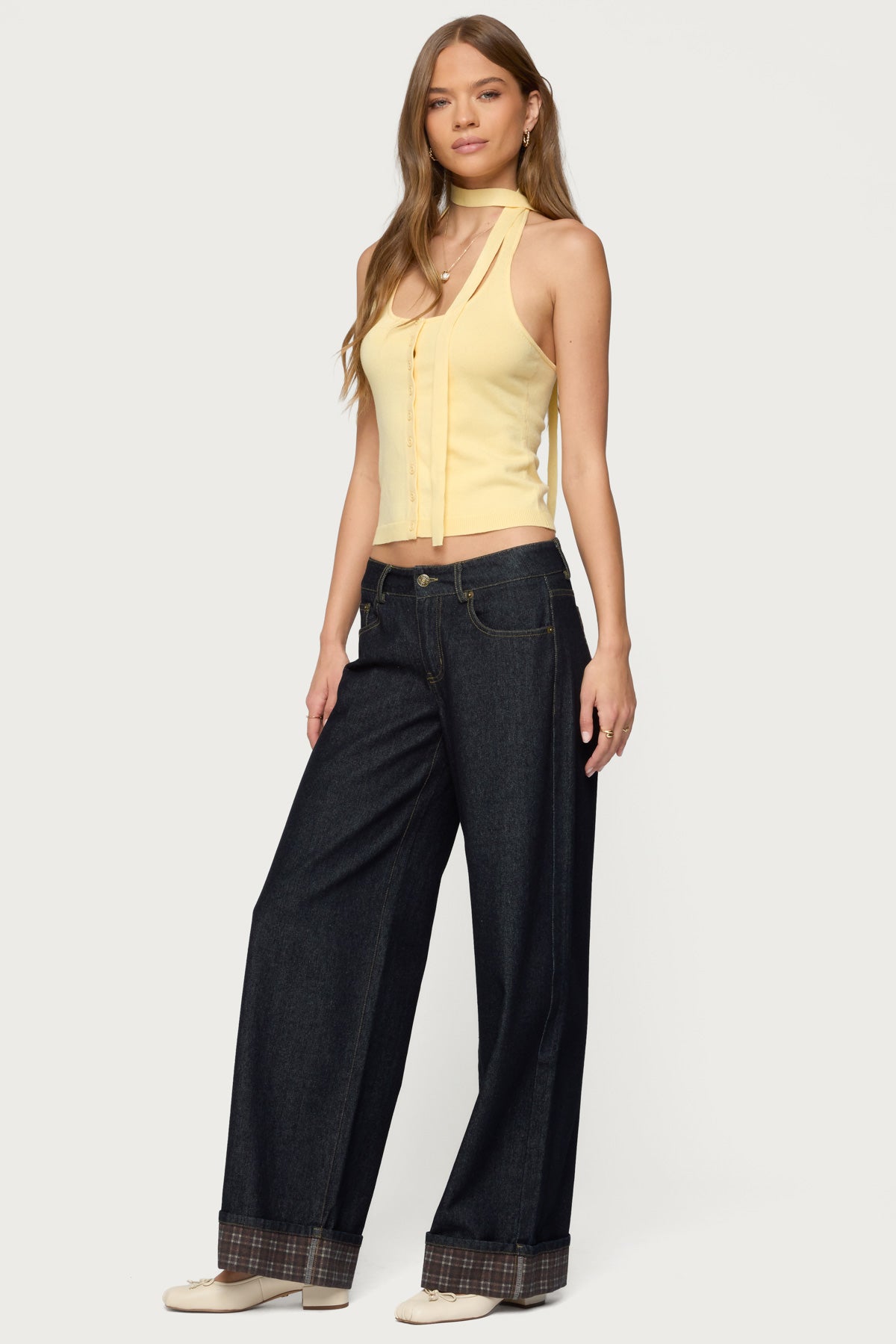 Two Piece Knit Halter Top - Image 5