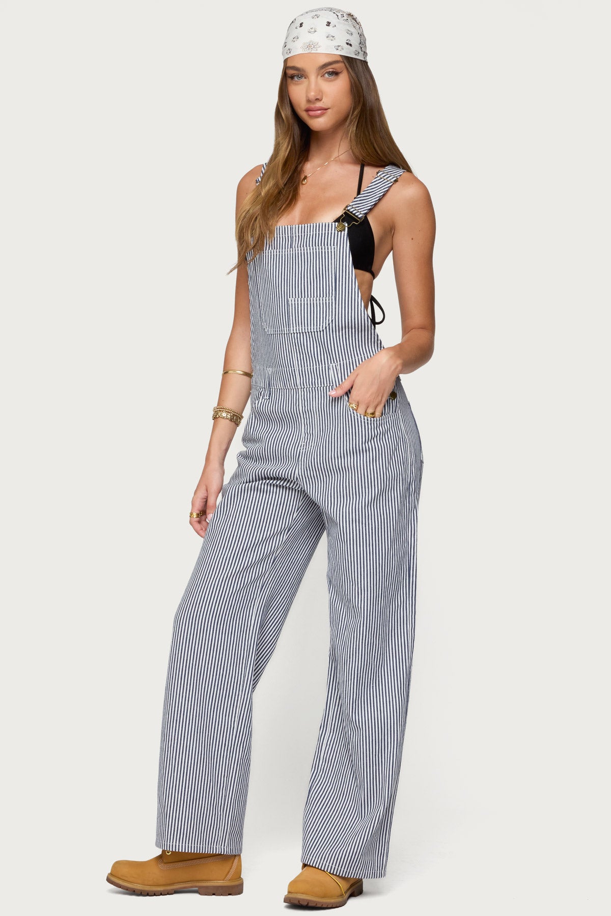 Tamsin Striped Overalls - Image 2